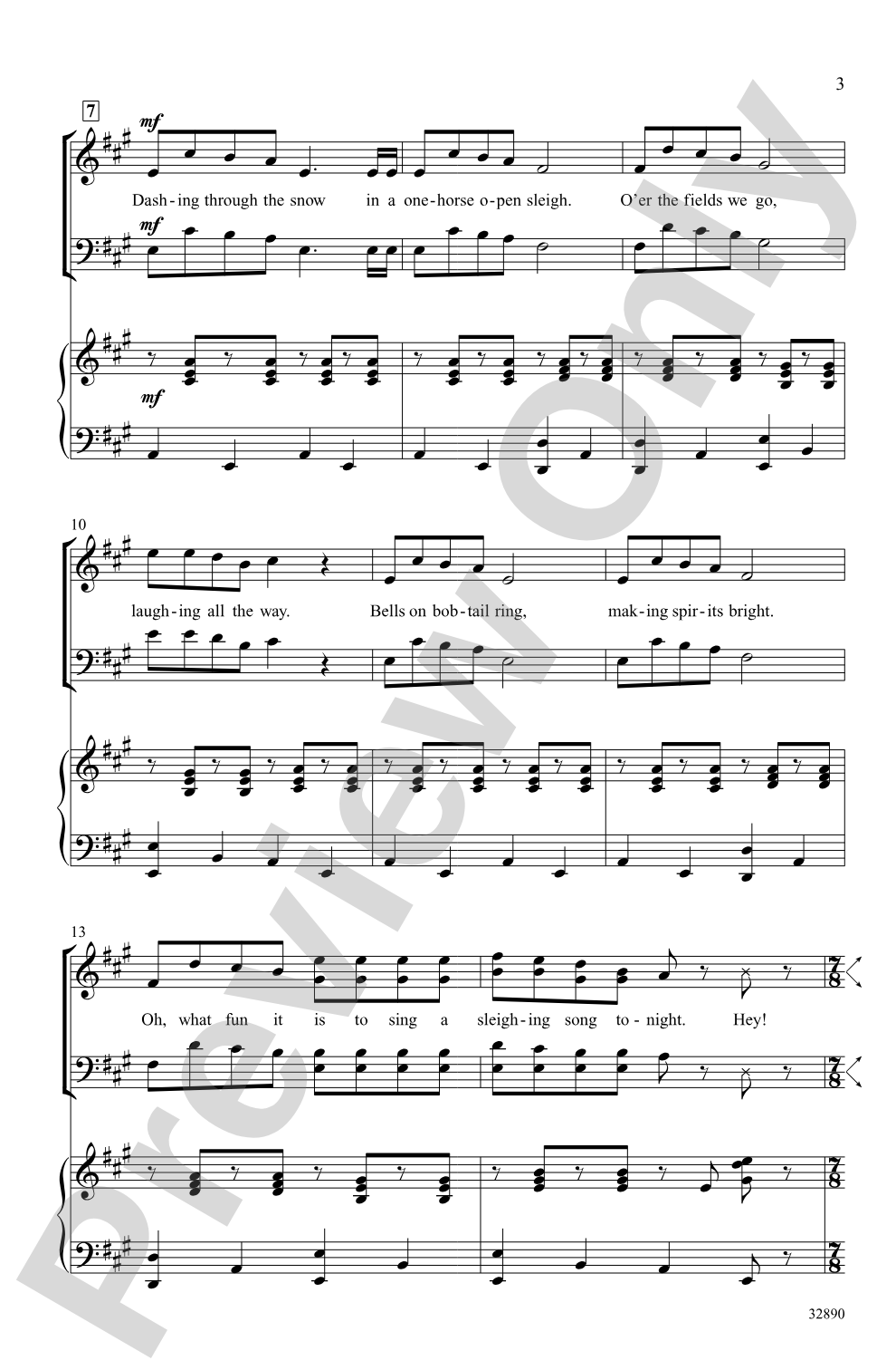 Jingle Bells: SATB Choral Octavo