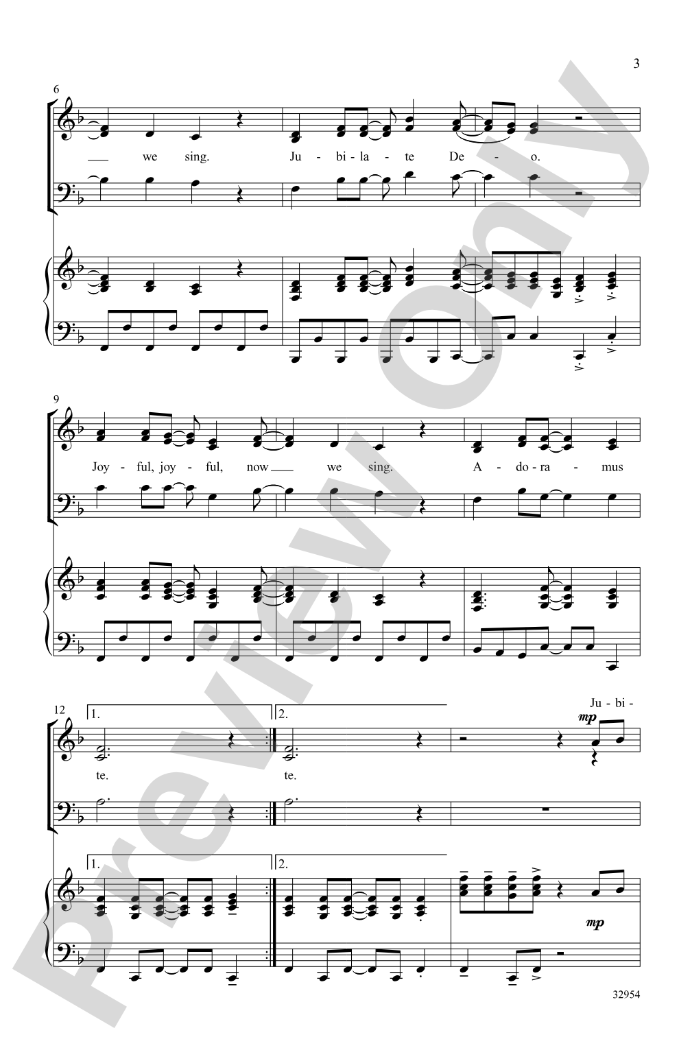 Joyful, Joyful (incorporating Beethoven's "Ode to Joy"): 3-Part Mixed Choral Octavo