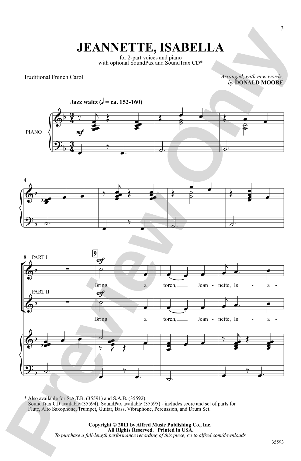 Jeannette, Isabella: 2-Part Choral Octavo