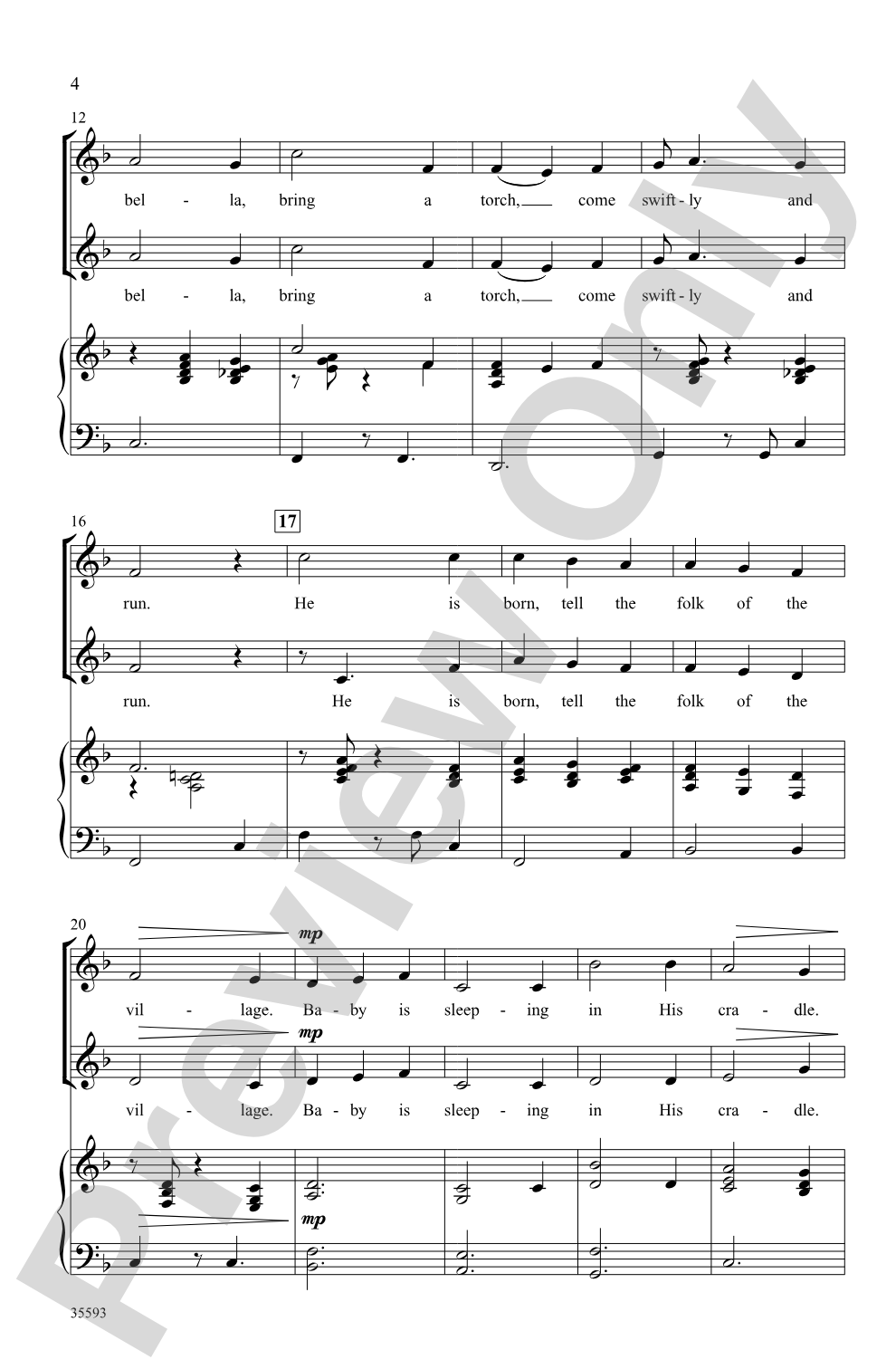 Jeannette, Isabella: 2-Part Choral Octavo