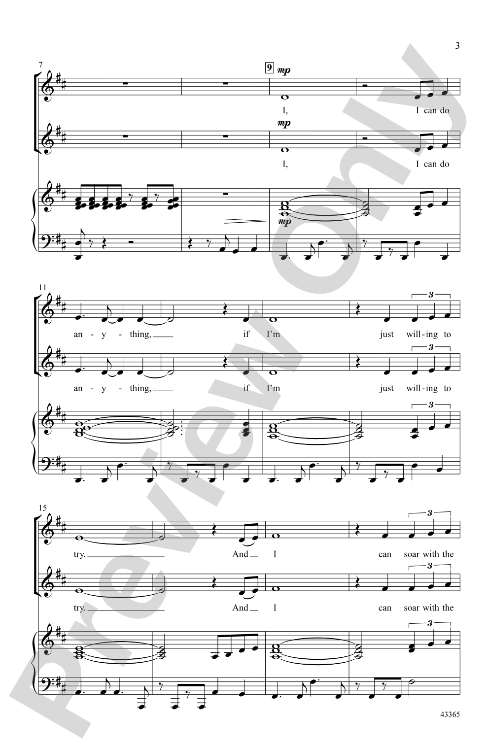 Dream: 2-Part Choral Octavo