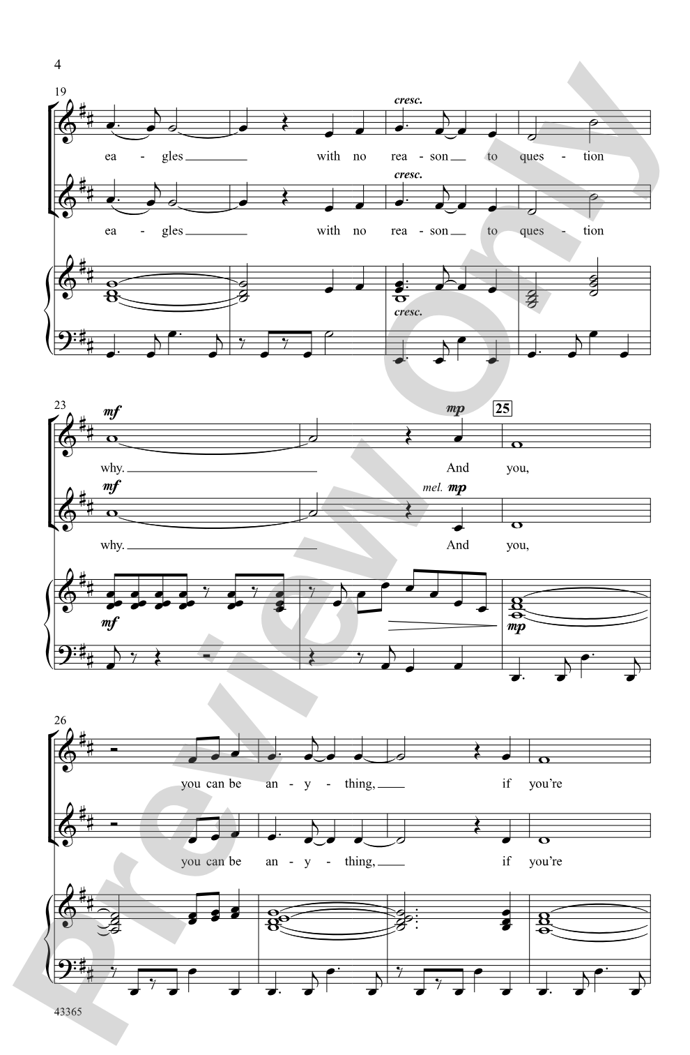 Dream: 2-Part Choral Octavo