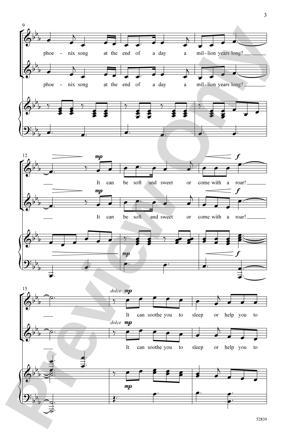 Call of the Phoenix: 2-Part Choral Octavo