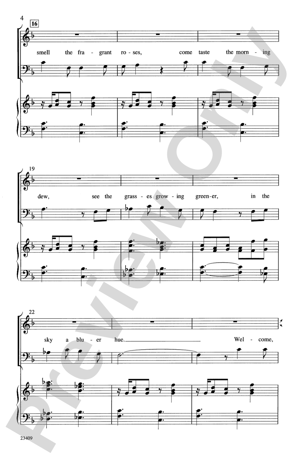 Welcome, Spring: 3-Part Mixed Choral Octavo