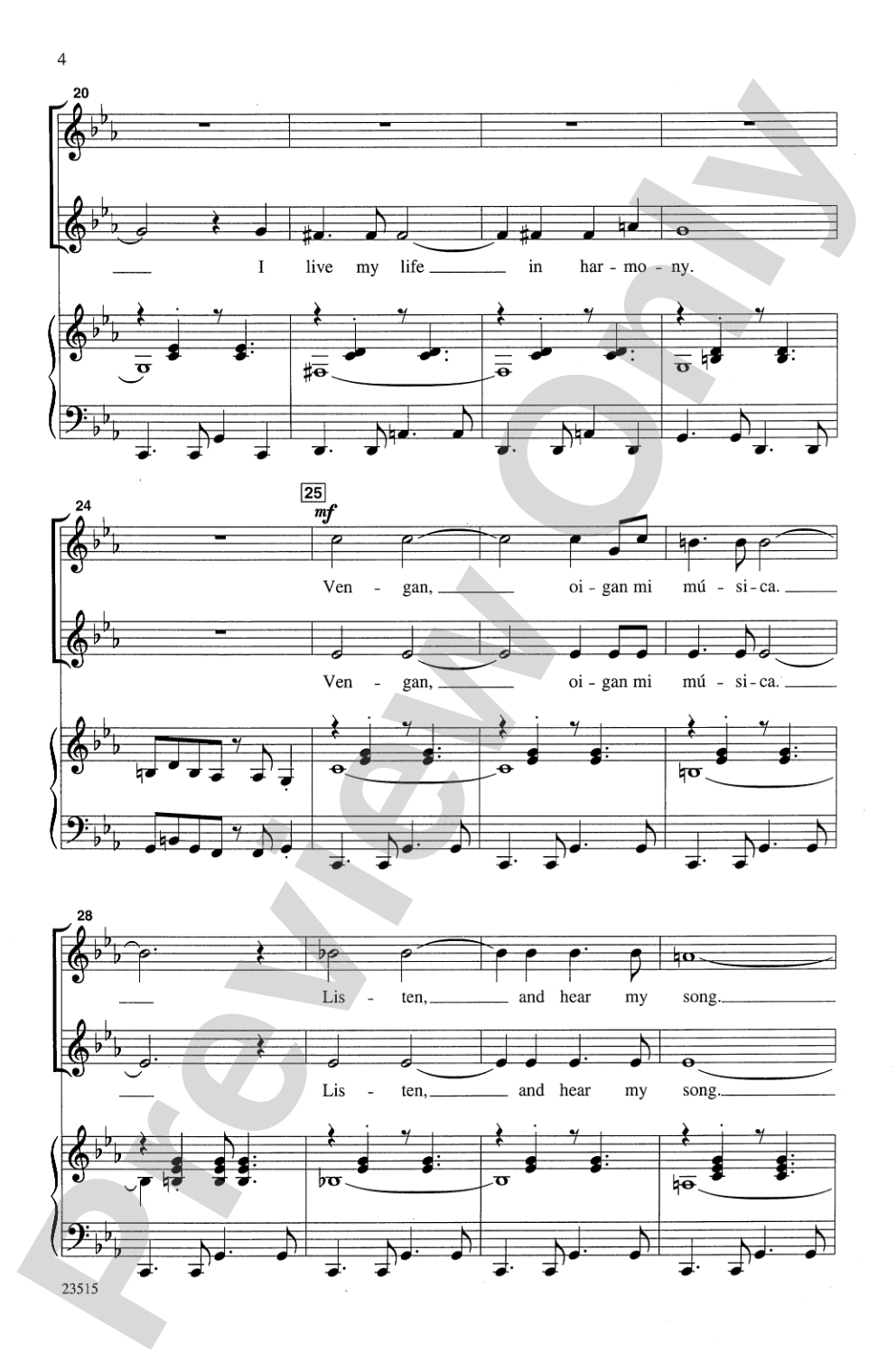 Mi Vida, Mi Canción: 2-Part Choral Octavo