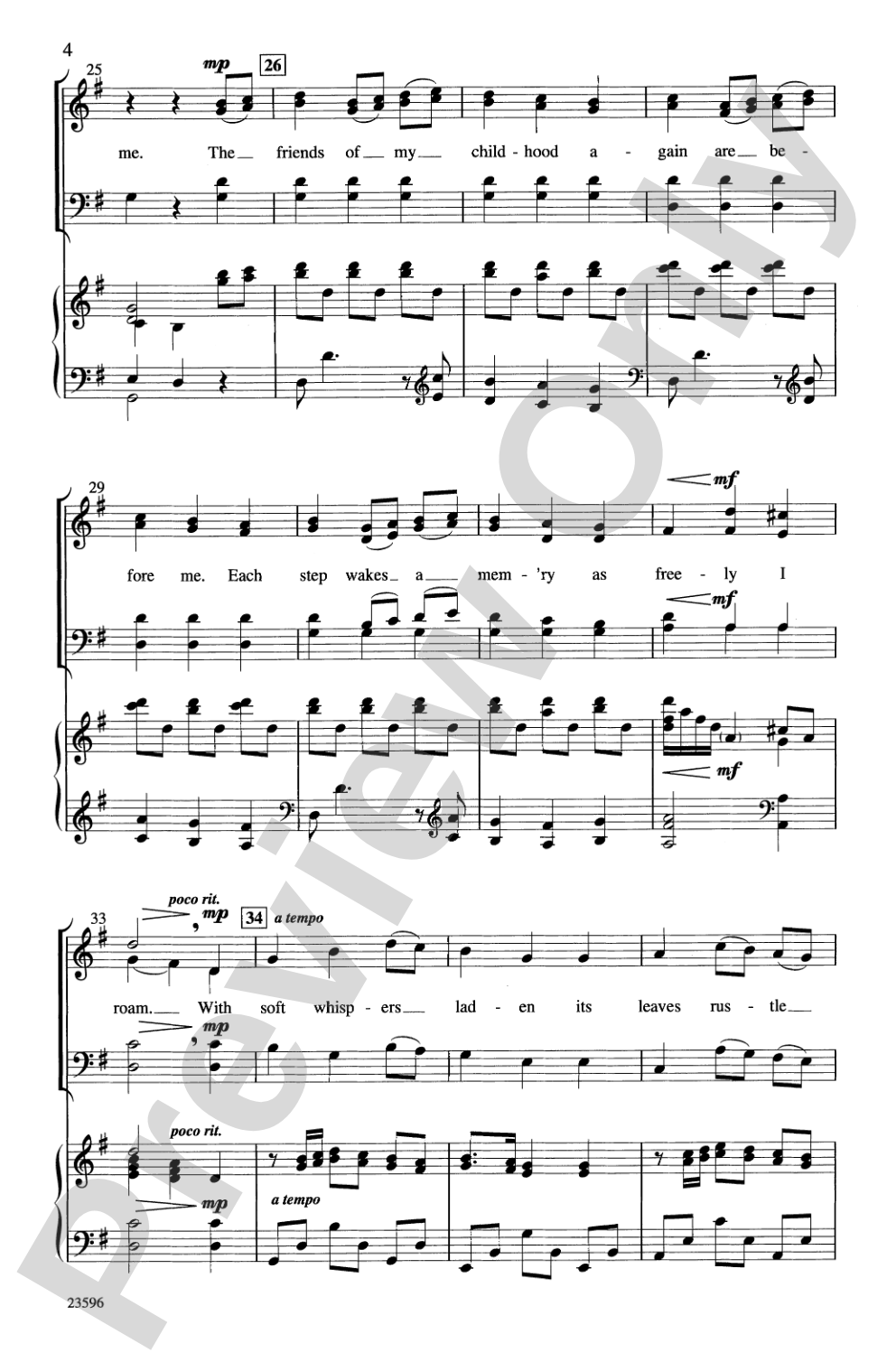 The Ash Grove: SATB Choral Octavo