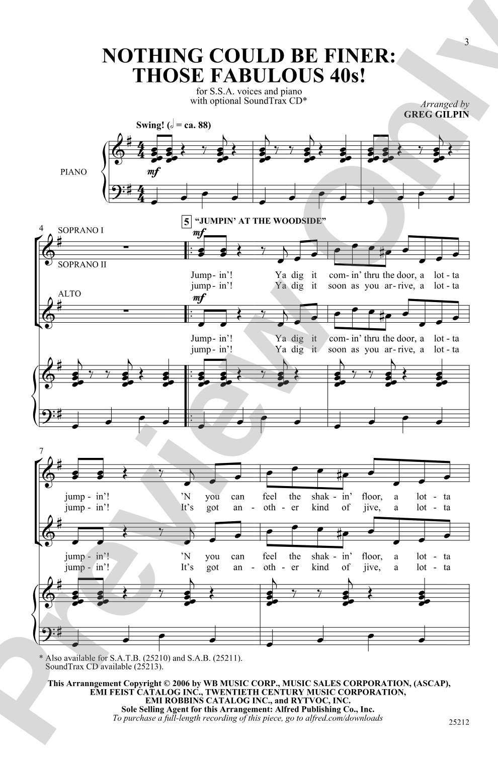 Nothing Could Be Finer: Those Fabulous '40s!: SSA Choral Octavo