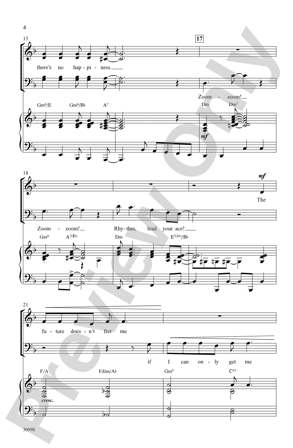 Slap That Bass: SATB Choral Octavo