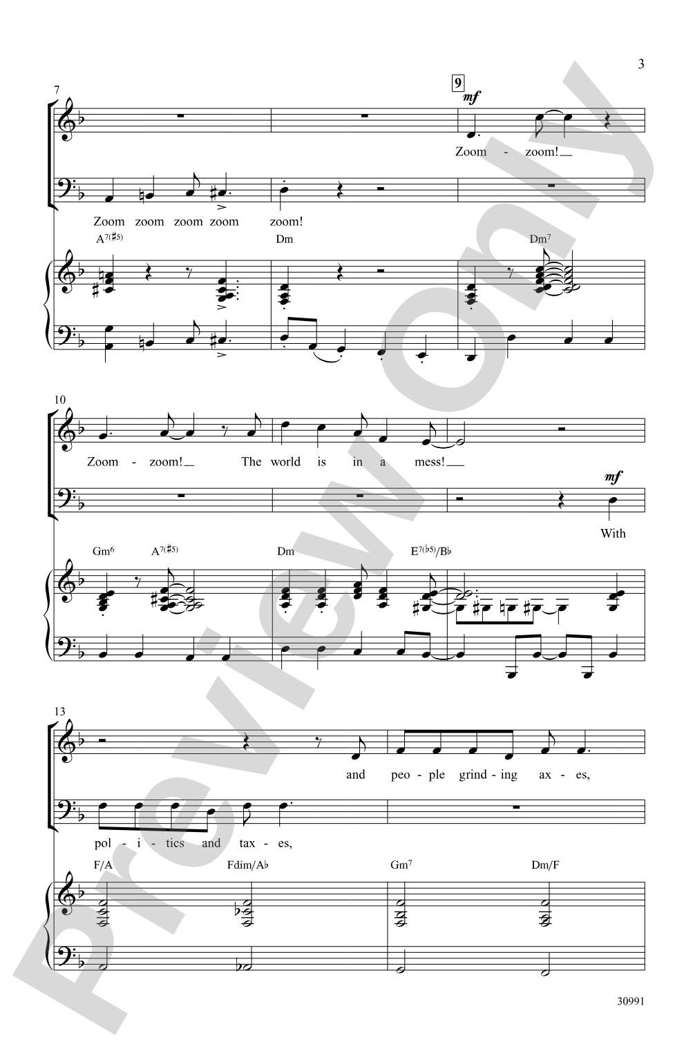 Slap That Bass: SAB Choral Octavo