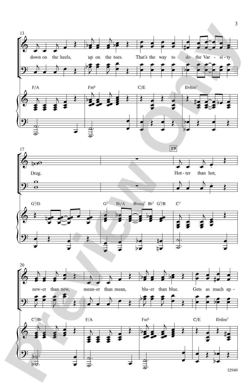 The Varsity Drag: SATB Choral Octavo