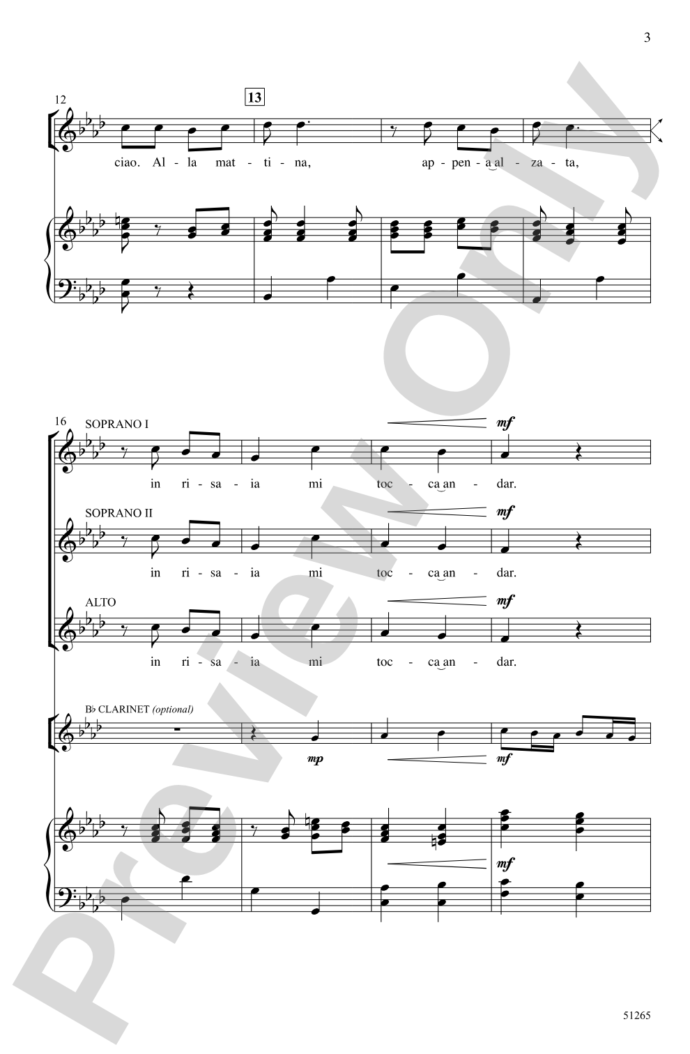 Bella Ciao: SSA Choral Octavo