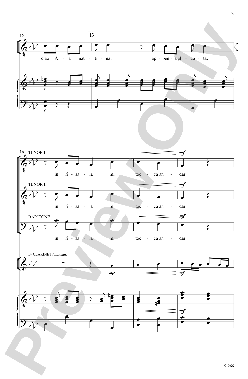 Bella Ciao: TTB Choral Octavo