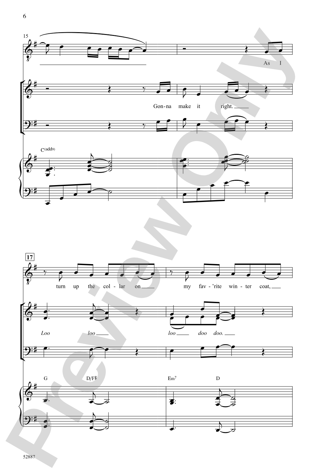 Man in the Mirror: SAB Choral Octavo