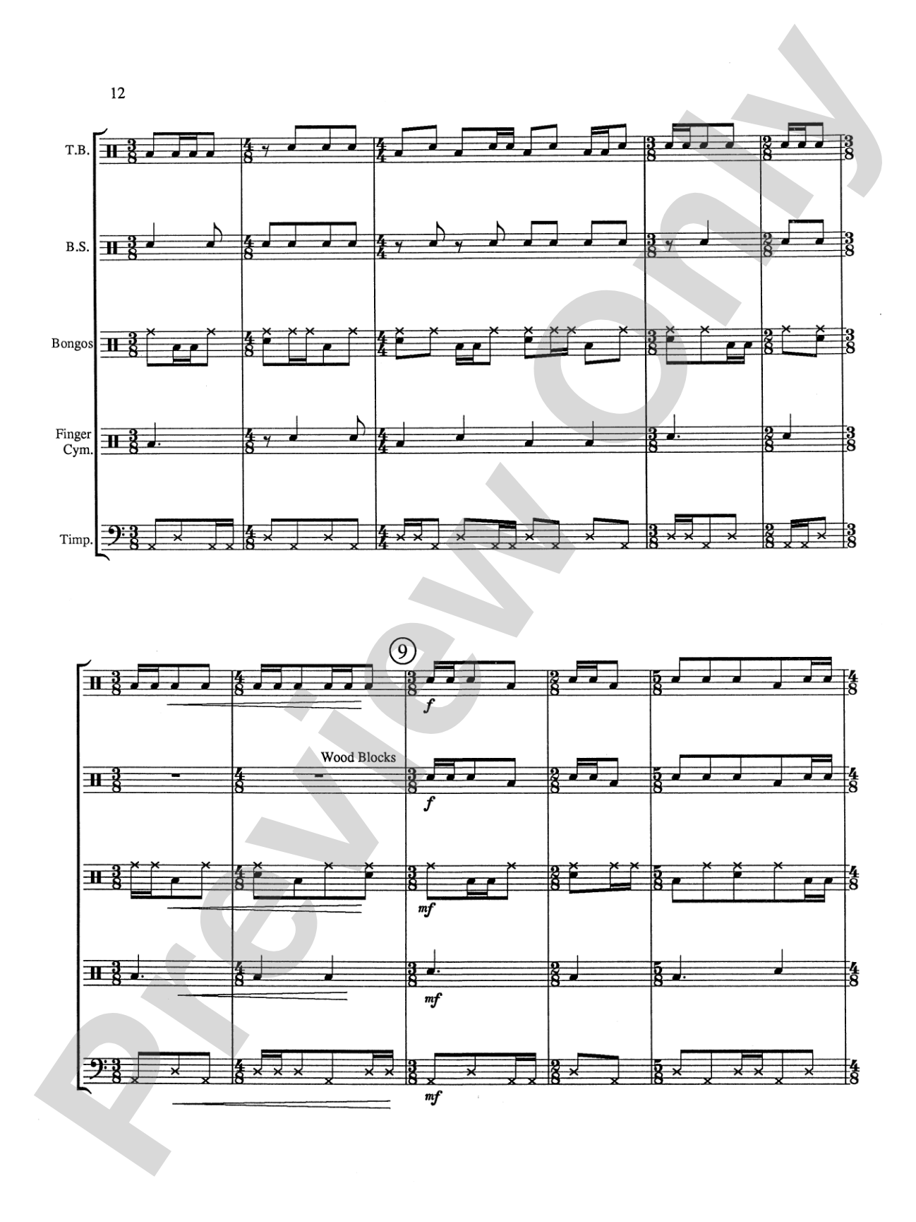 Japanese Impressions: Percussion Ensemble Book
