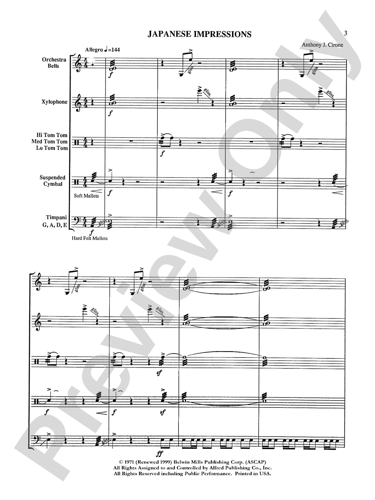 Japanese Impressions: Percussion Ensemble Book