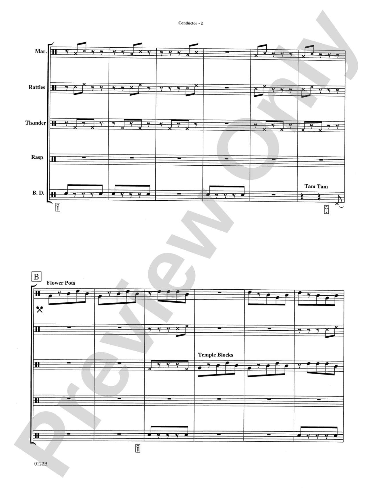 Bomba: Percussion Ensemble Part(s)