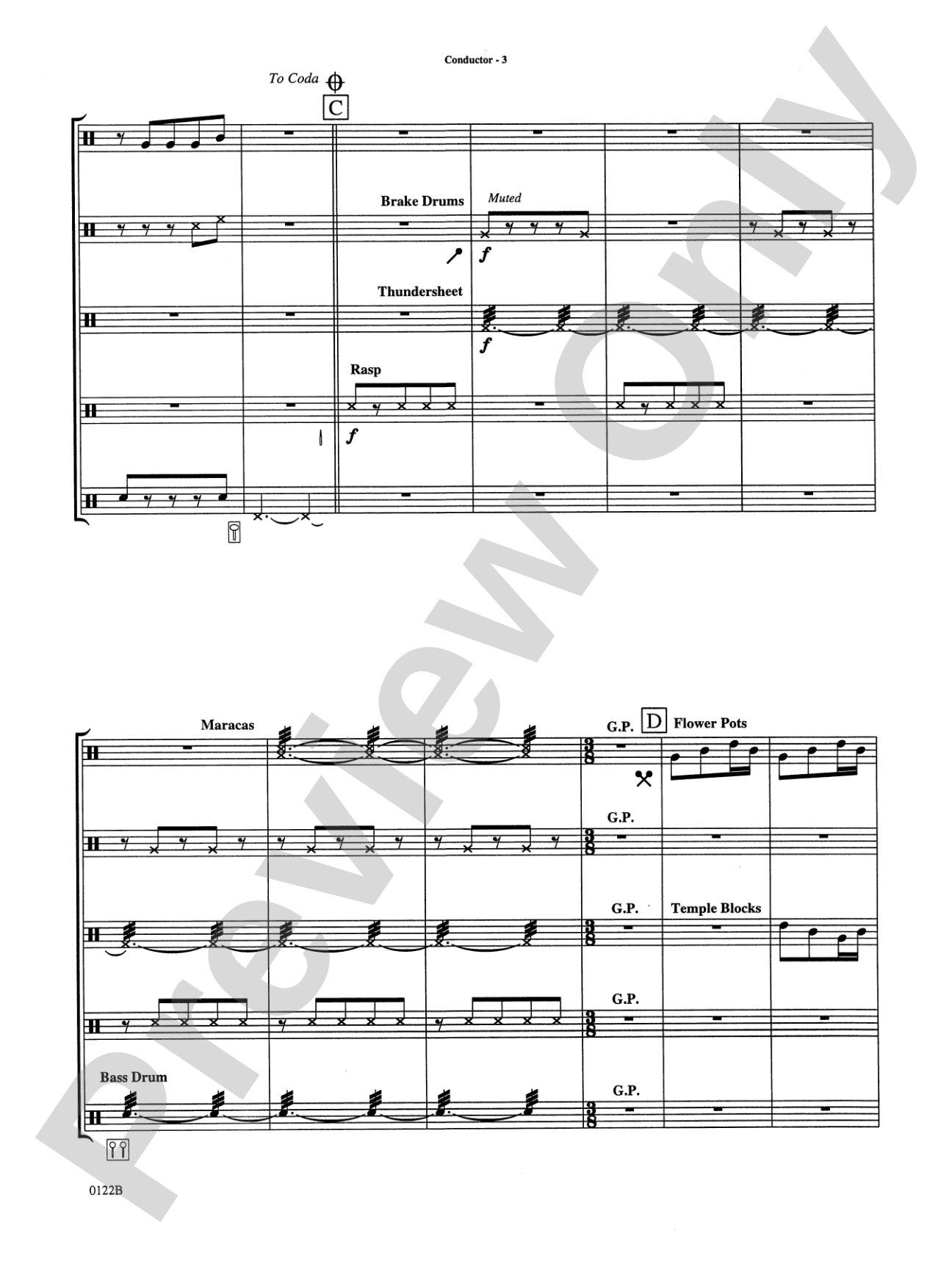 Bomba: Percussion Ensemble Part(s)