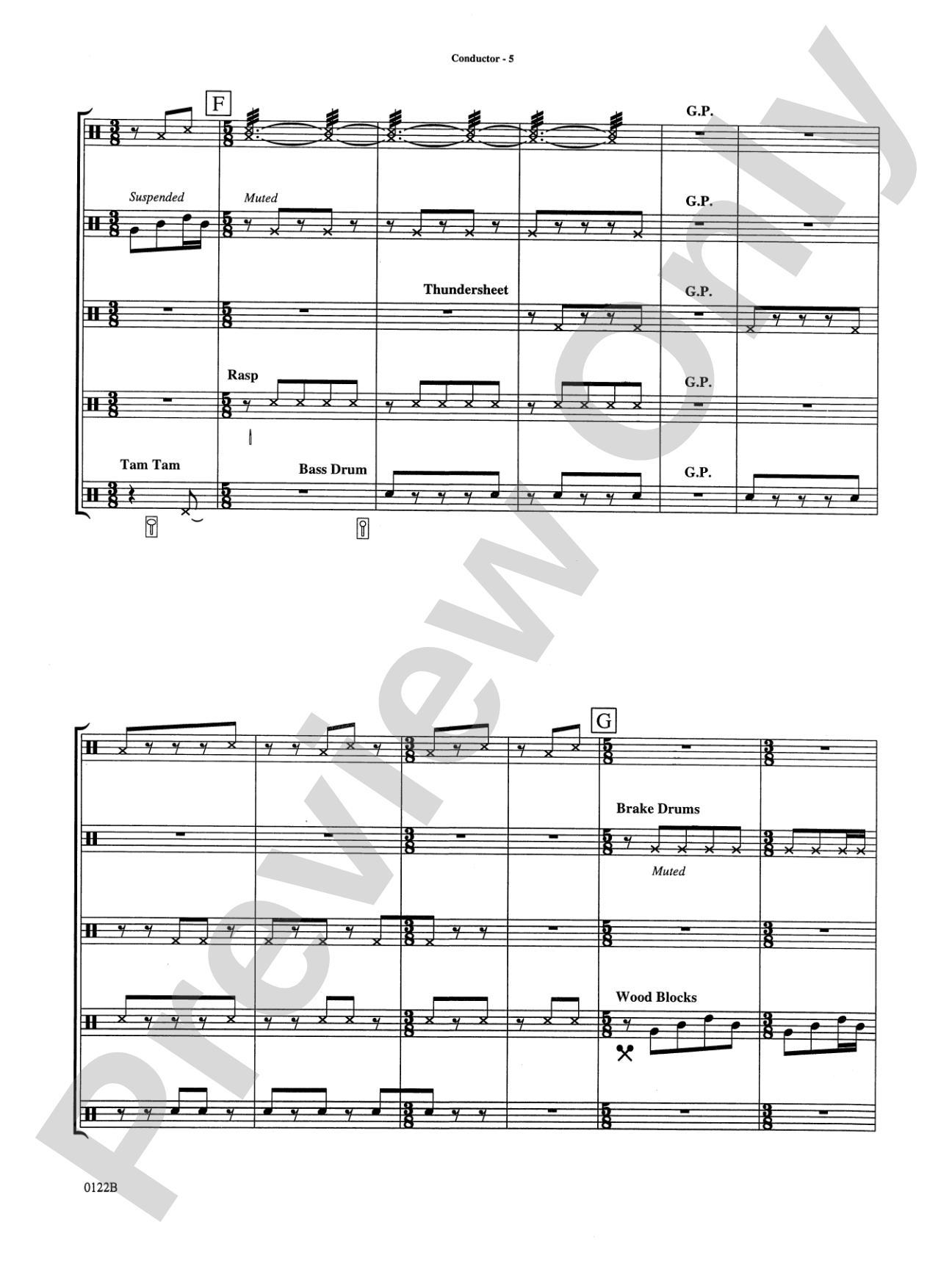 Bomba: Percussion Ensemble Part(s)
