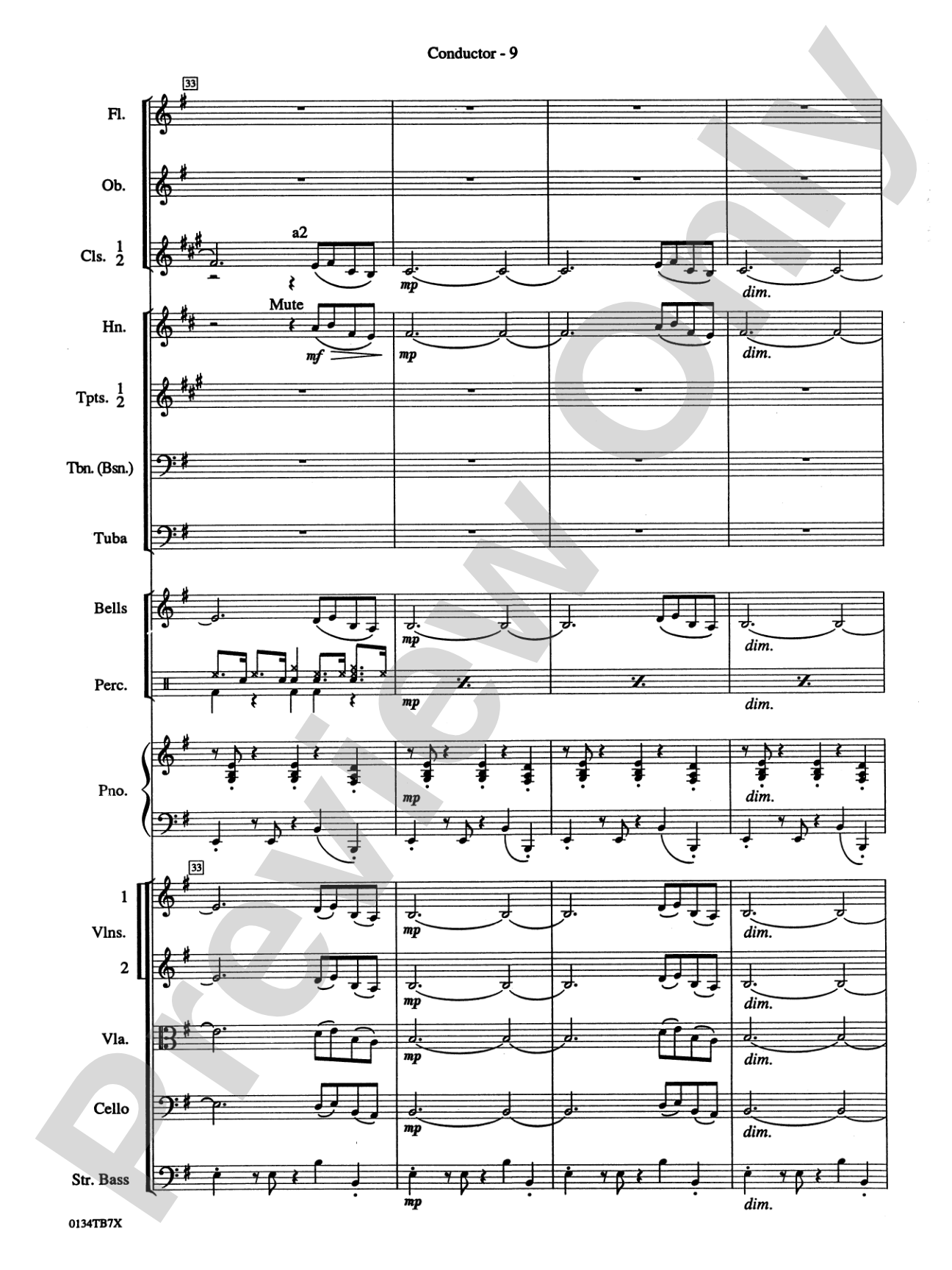 Take Five: Full Orchestra Conductor Score & Parts