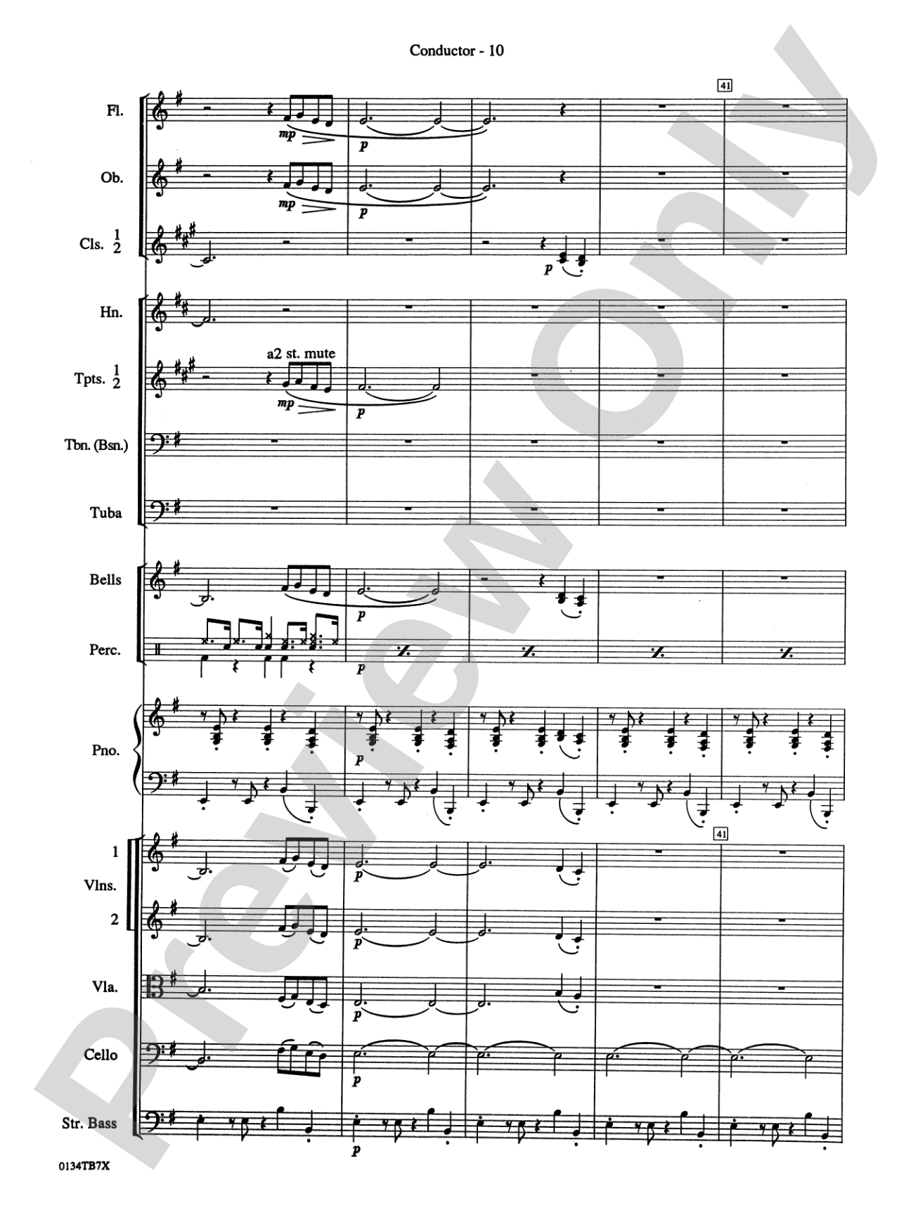 Take Five: Full Orchestra Conductor Score & Parts