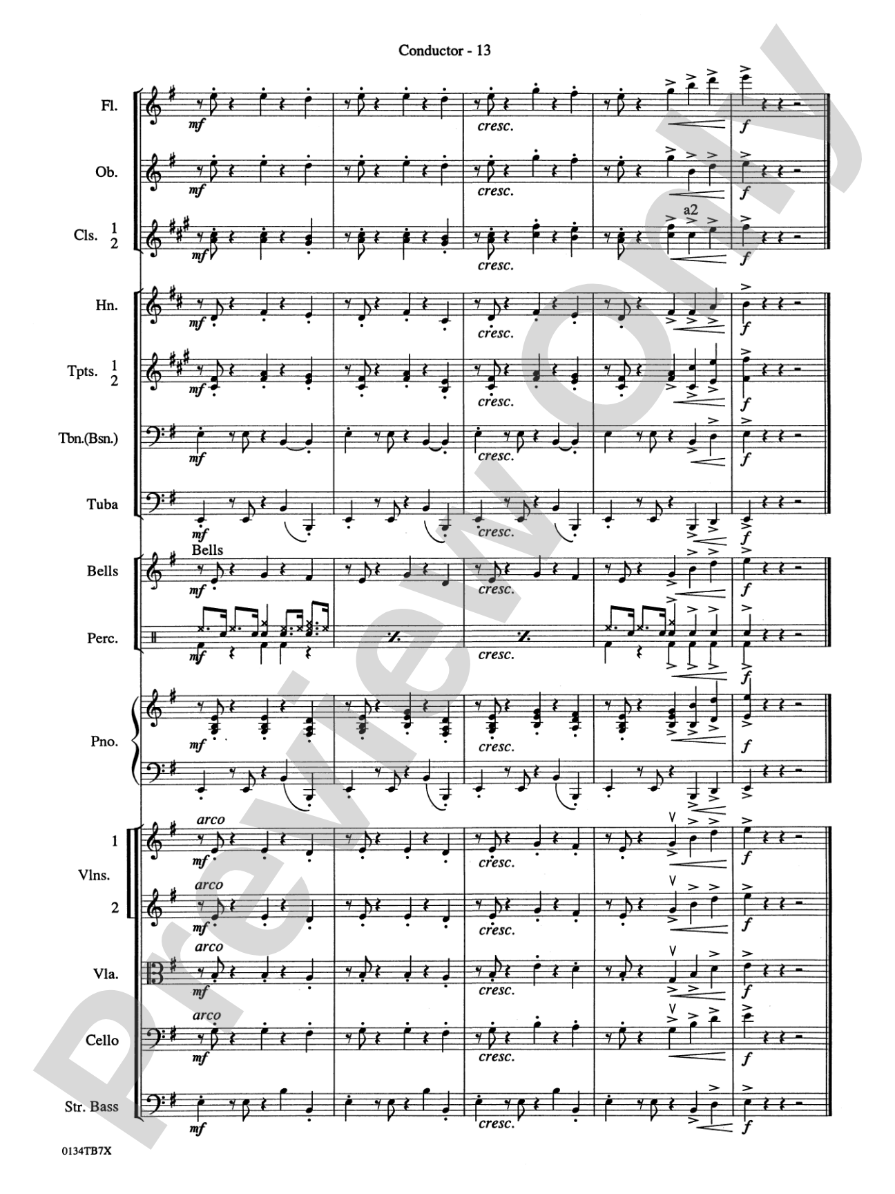 Take Five: Full Orchestra Conductor Score & Parts