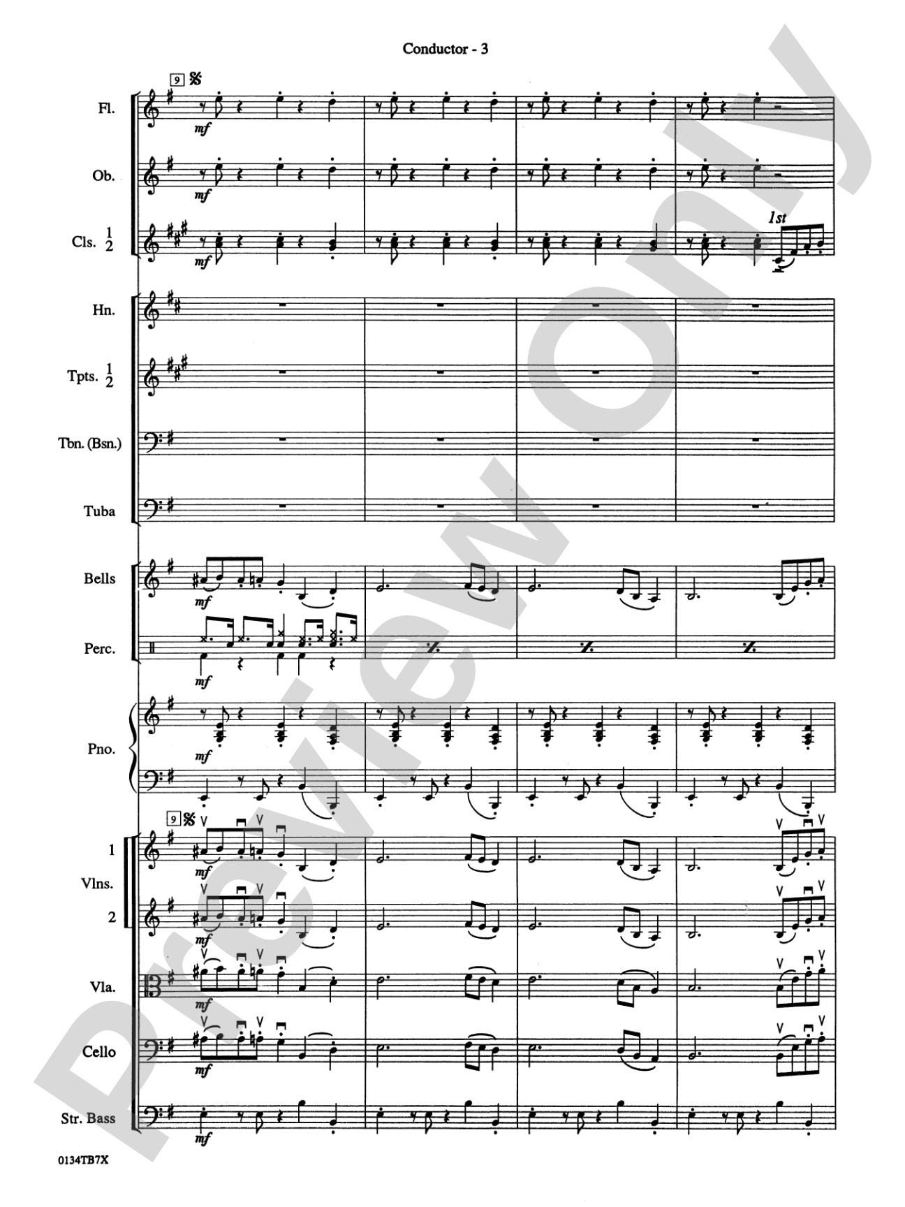Take Five: Full Orchestra Conductor Score & Parts