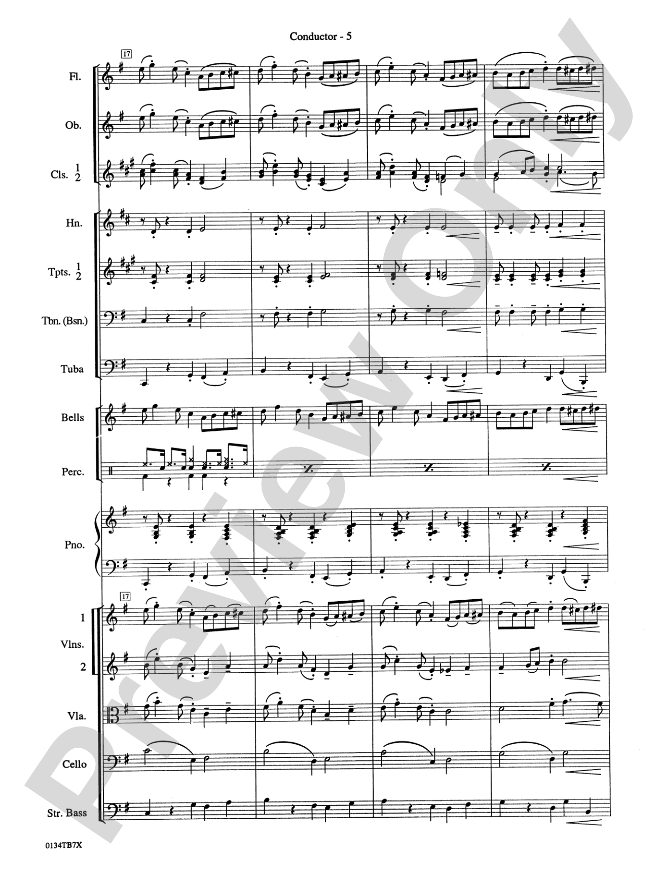 Take Five: Full Orchestra Conductor Score & Parts