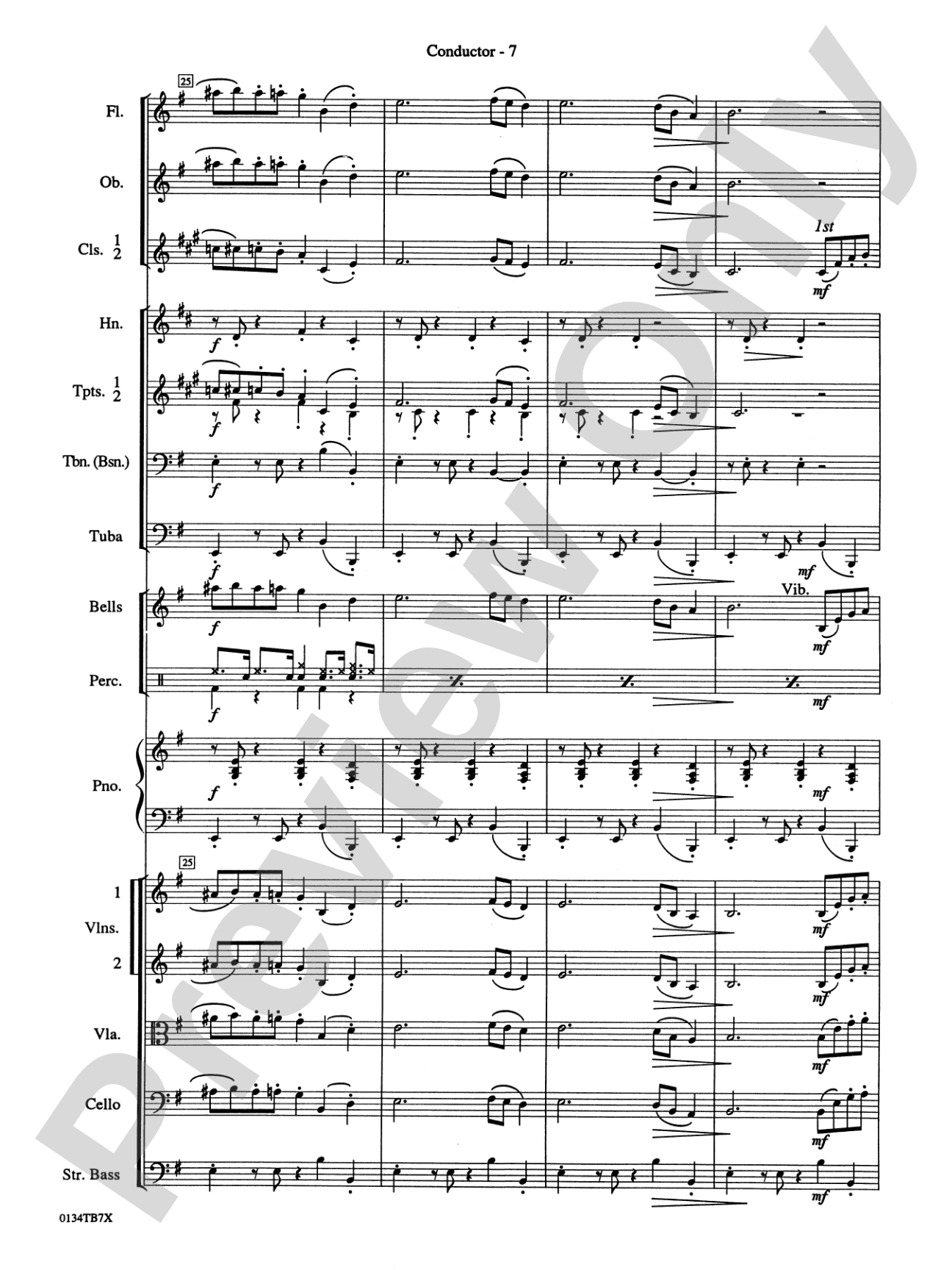 Take Five: Full Orchestra Conductor Score & Parts