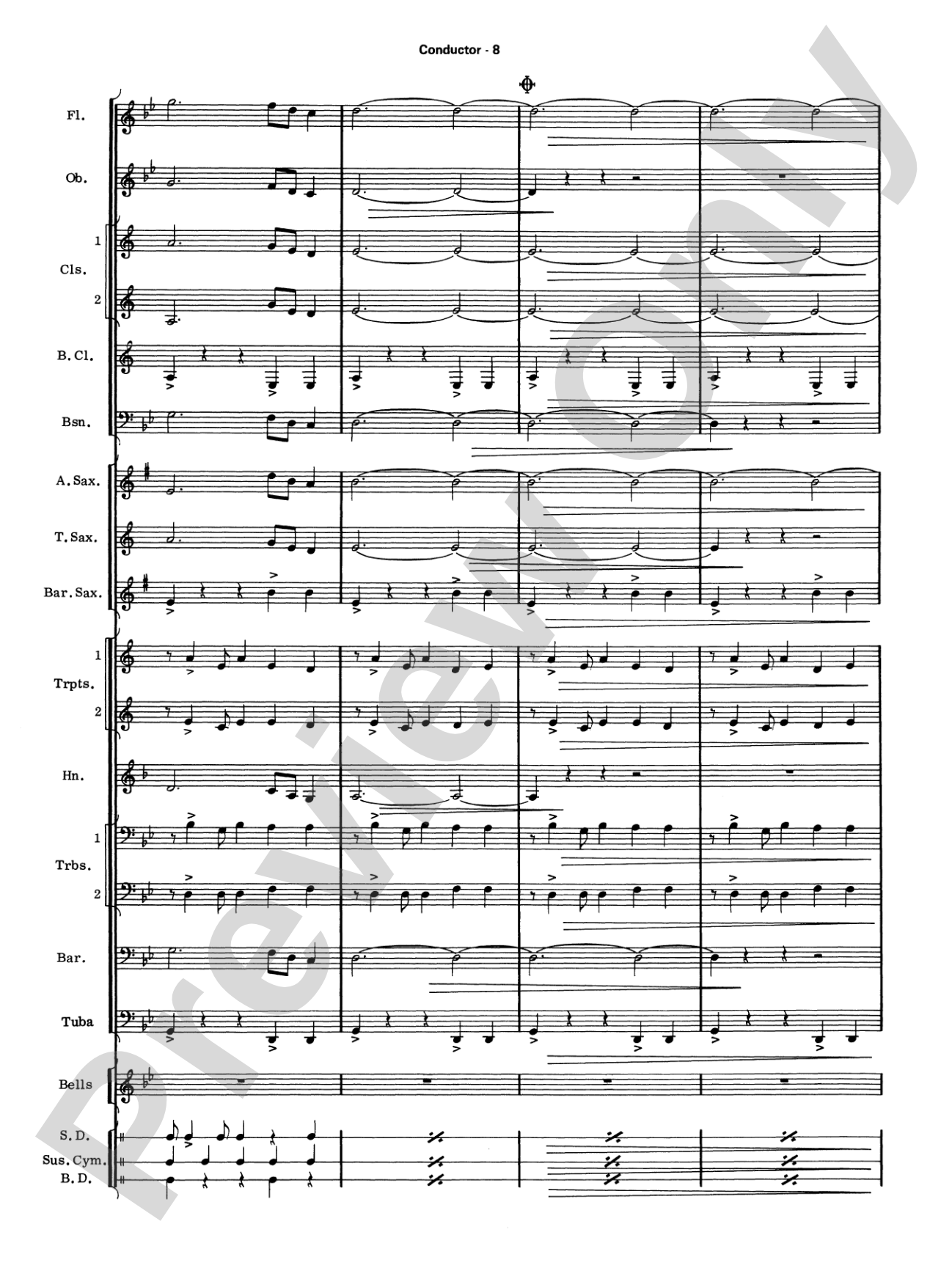 Take Five: Concert Band Conductor Score & Parts