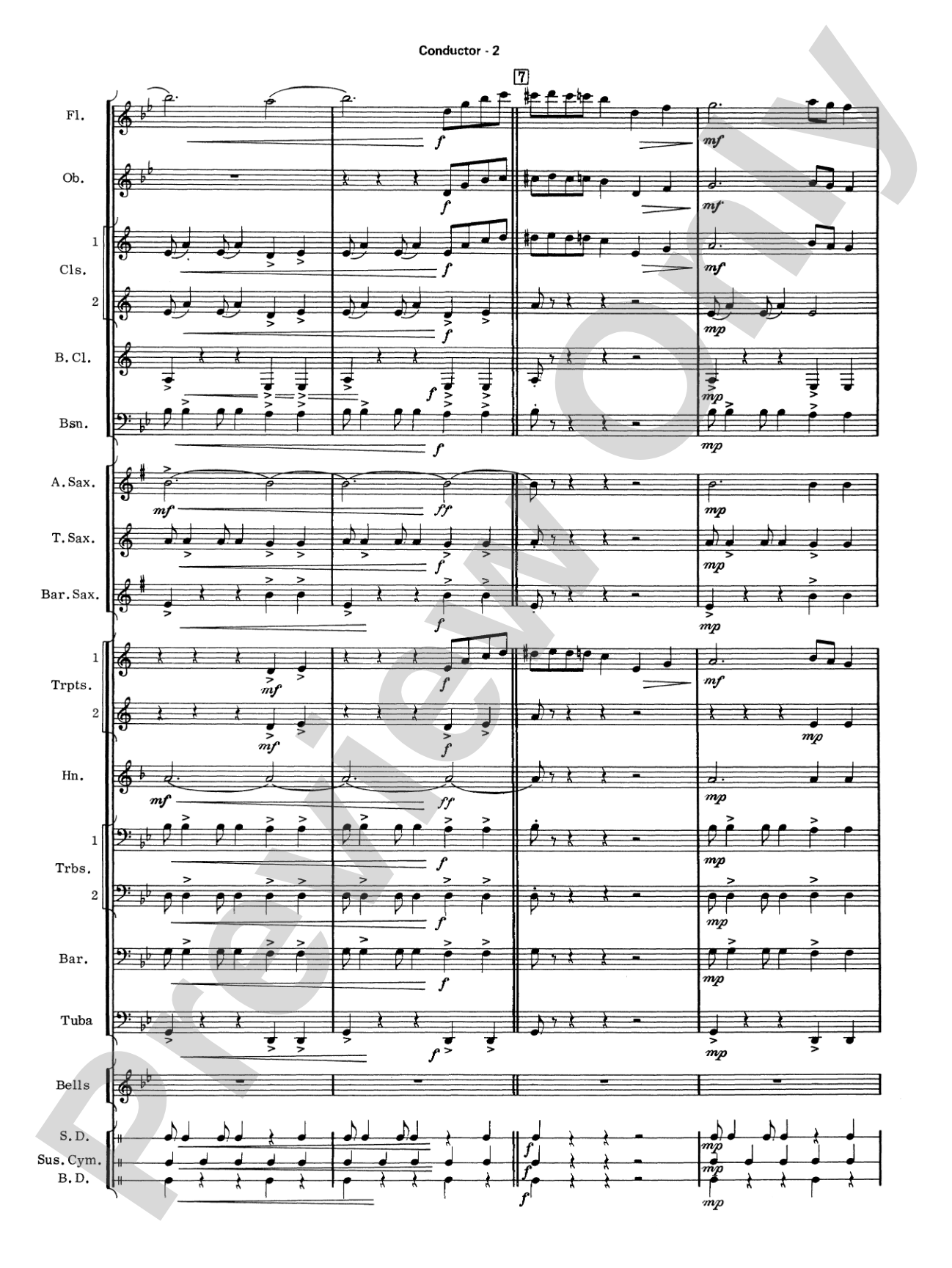 Take Five: Concert Band Conductor Score & Parts