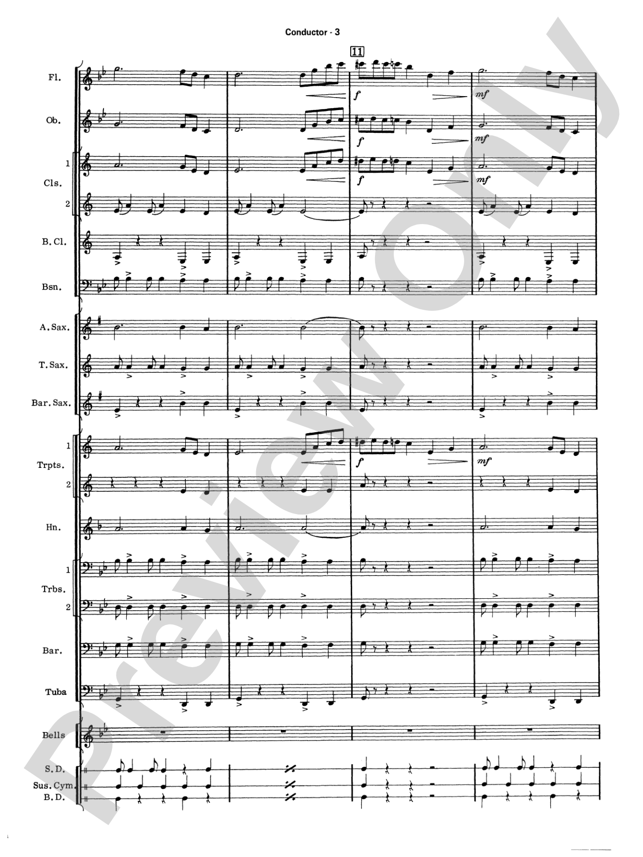 Take Five: Concert Band Conductor Score & Parts