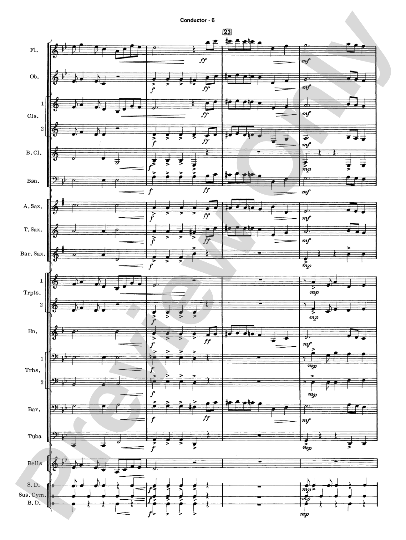 Take Five: Concert Band Conductor Score & Parts