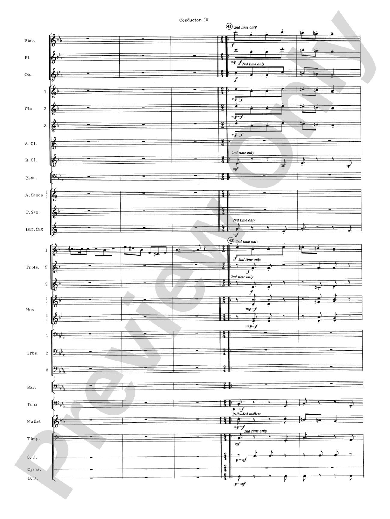 Carmen Suite: Concert Band Conductor Score & Parts