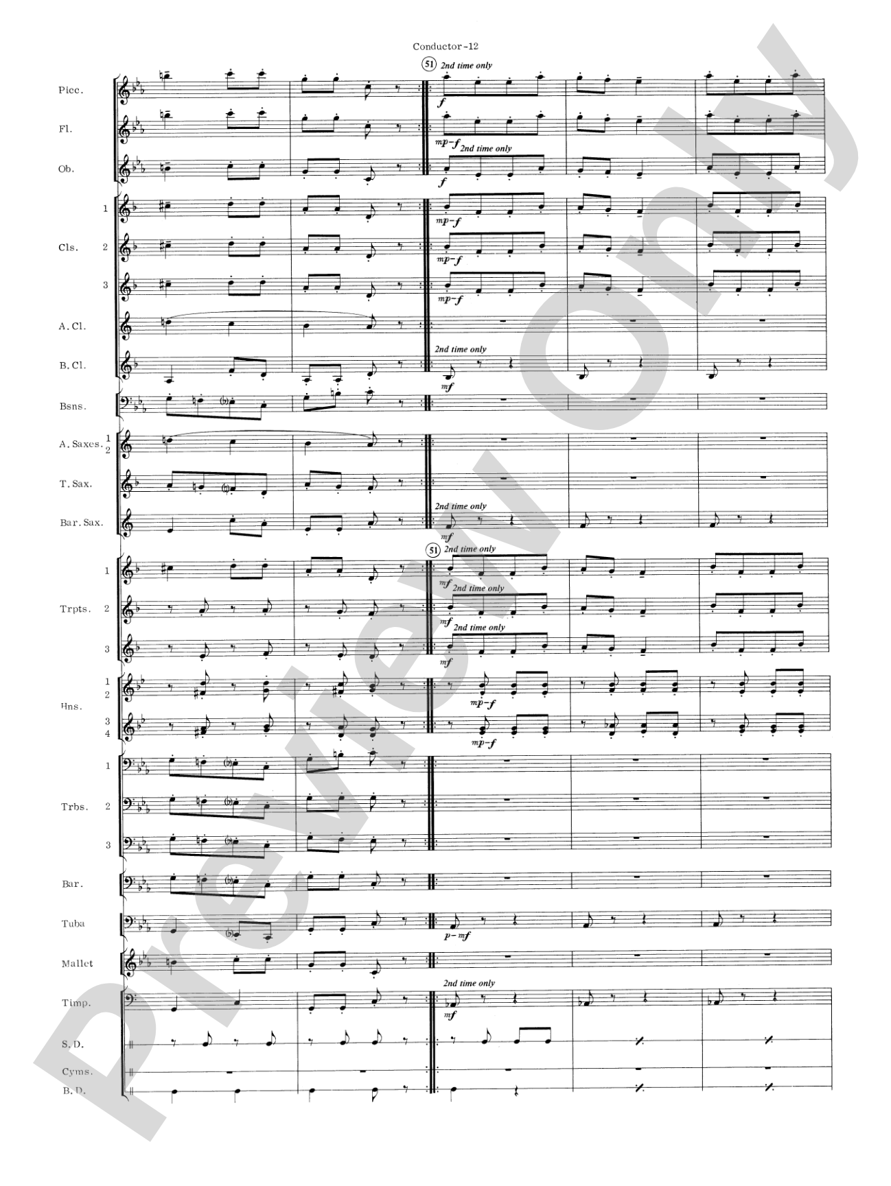 Carmen Suite: Concert Band Conductor Score & Parts