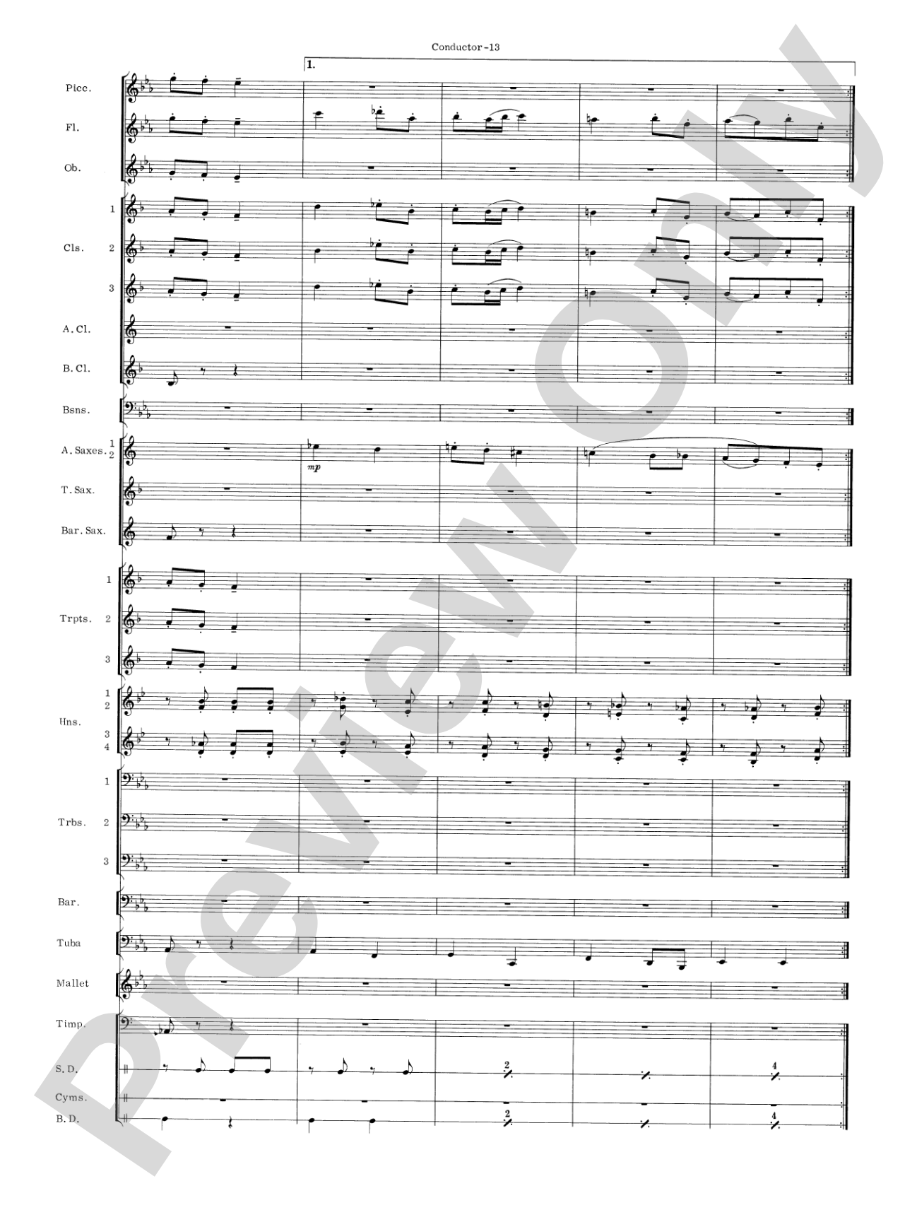 Carmen Suite: Concert Band Conductor Score & Parts