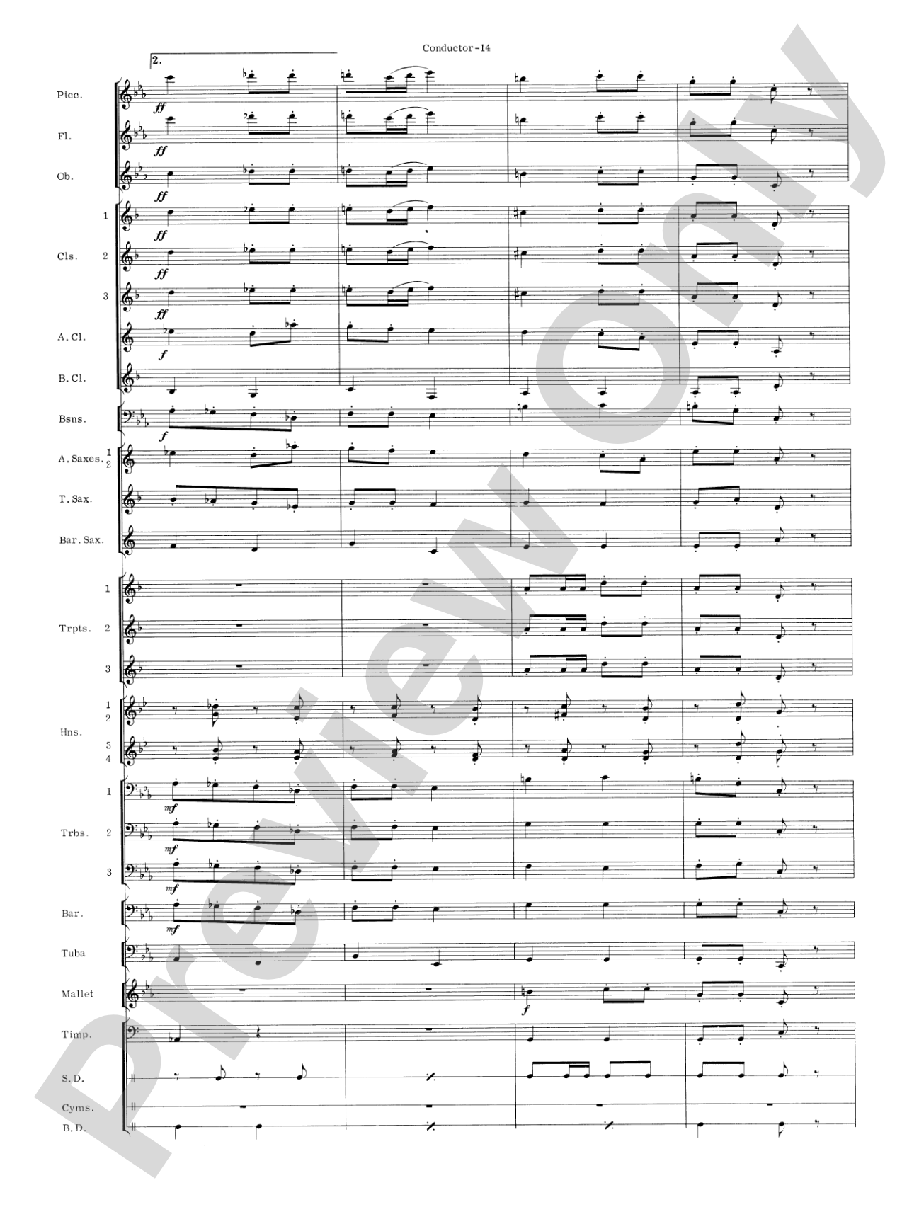 Carmen Suite: Concert Band Conductor Score & Parts
