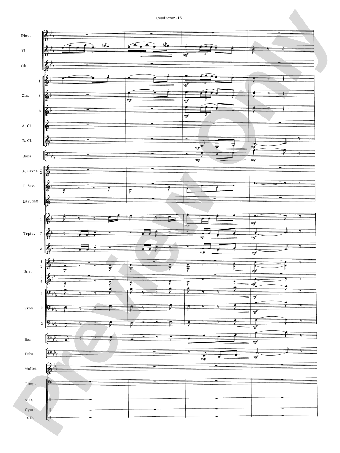 Carmen Suite: Concert Band Conductor Score & Parts