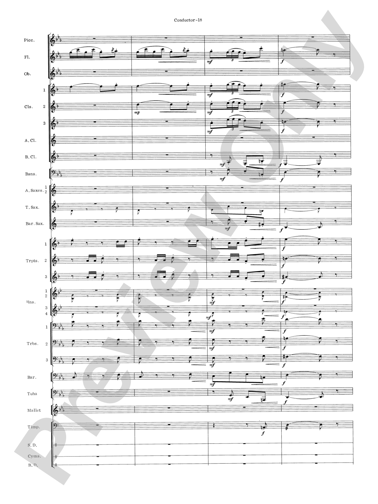 Carmen Suite: Concert Band Conductor Score & Parts
