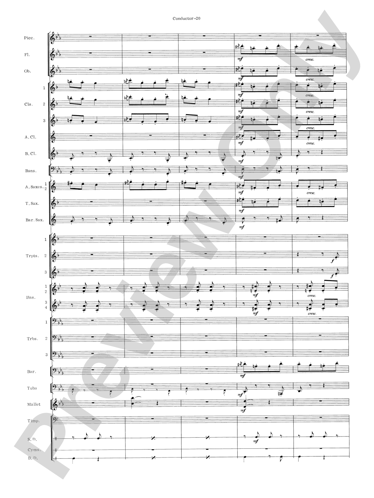 Carmen Suite: Concert Band Conductor Score & Parts