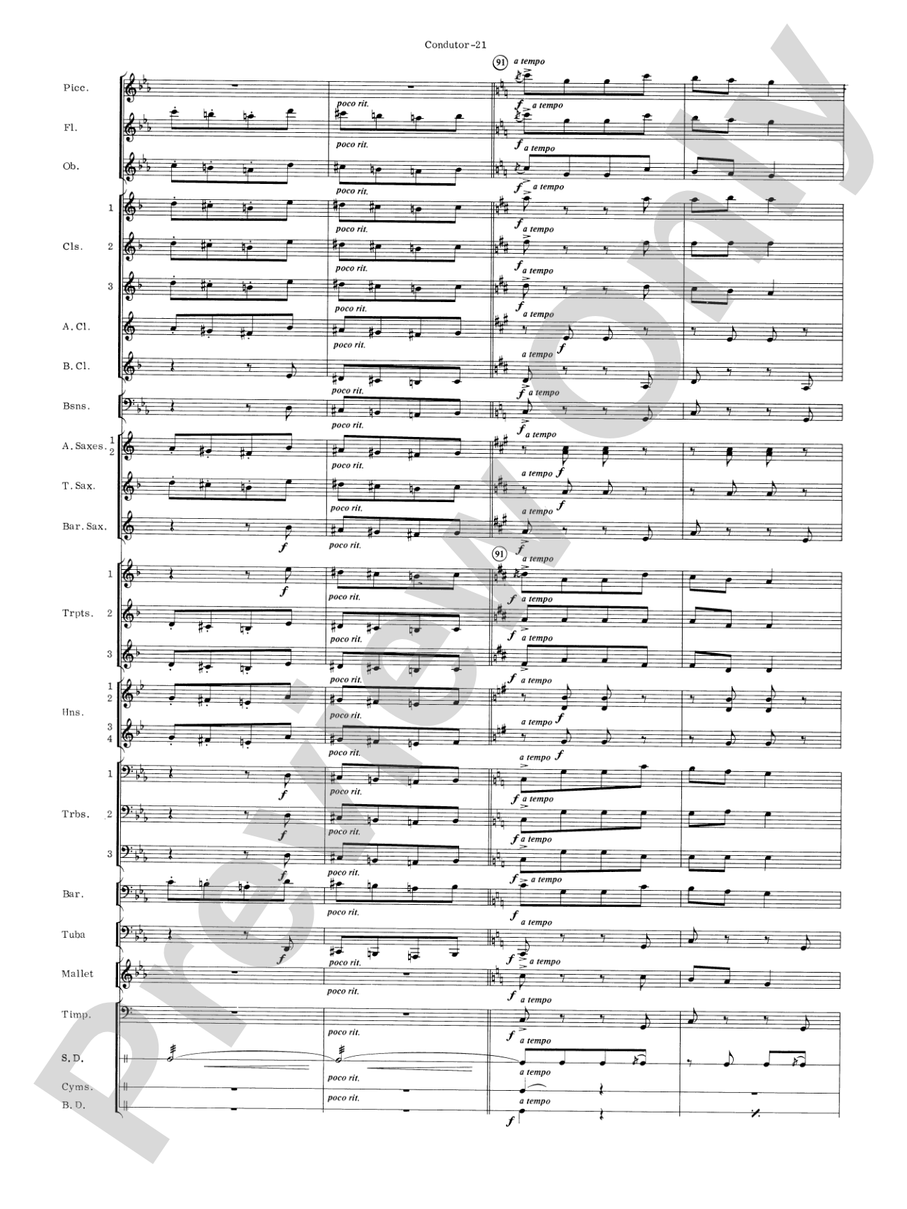 Carmen Suite: Concert Band Conductor Score & Parts