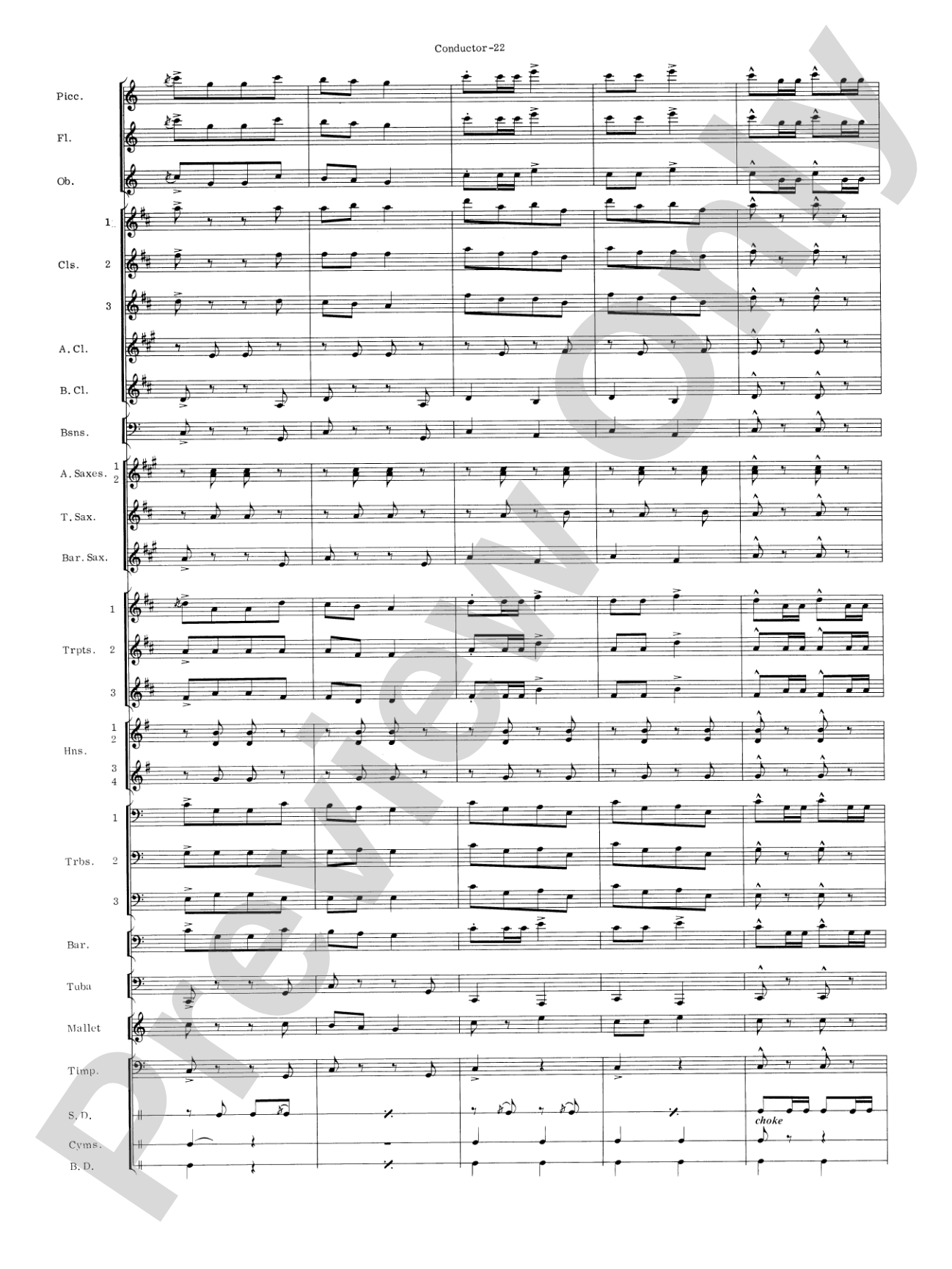 Carmen Suite: Concert Band Conductor Score & Parts