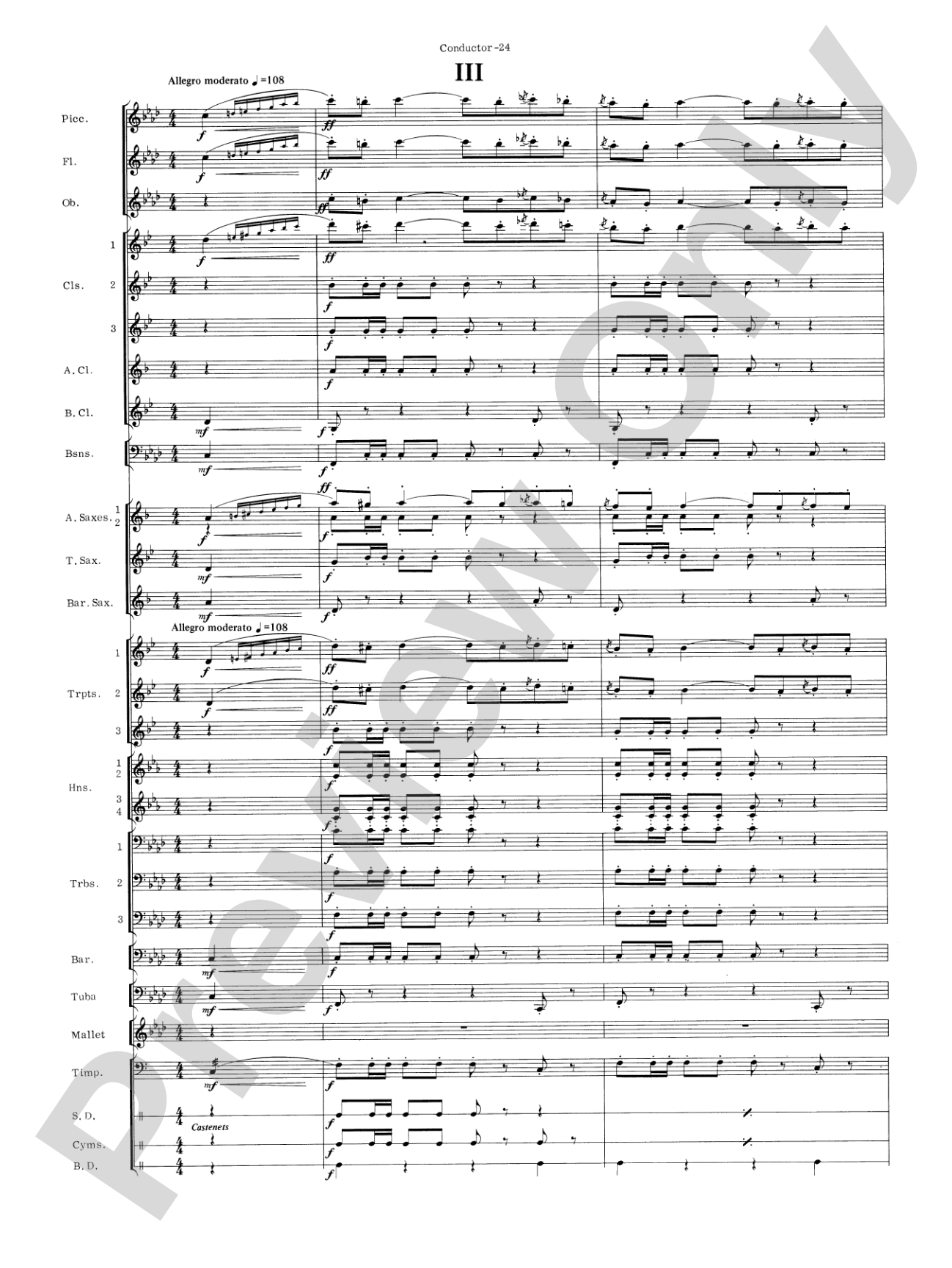 Carmen Suite: Concert Band Conductor Score & Parts