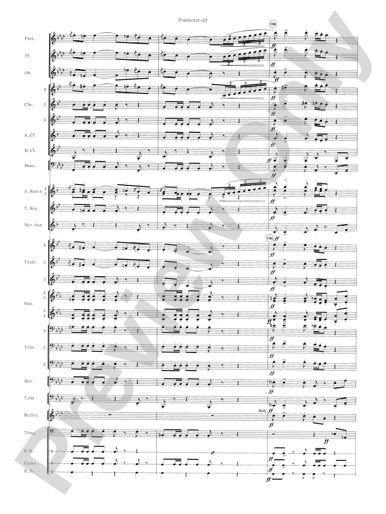 Carmen Suite: Concert Band Conductor Score & Parts