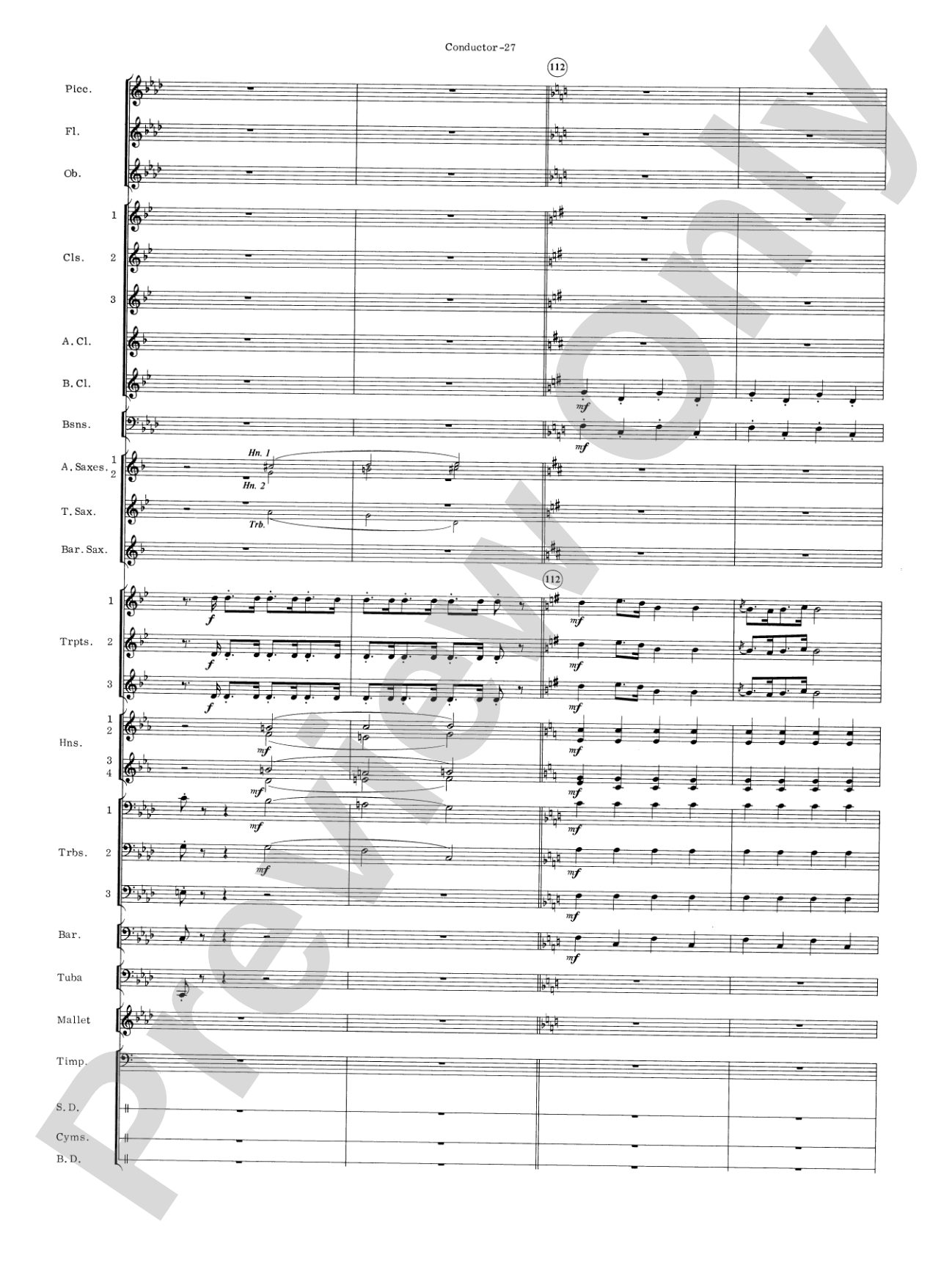 Carmen Suite: Concert Band Conductor Score & Parts