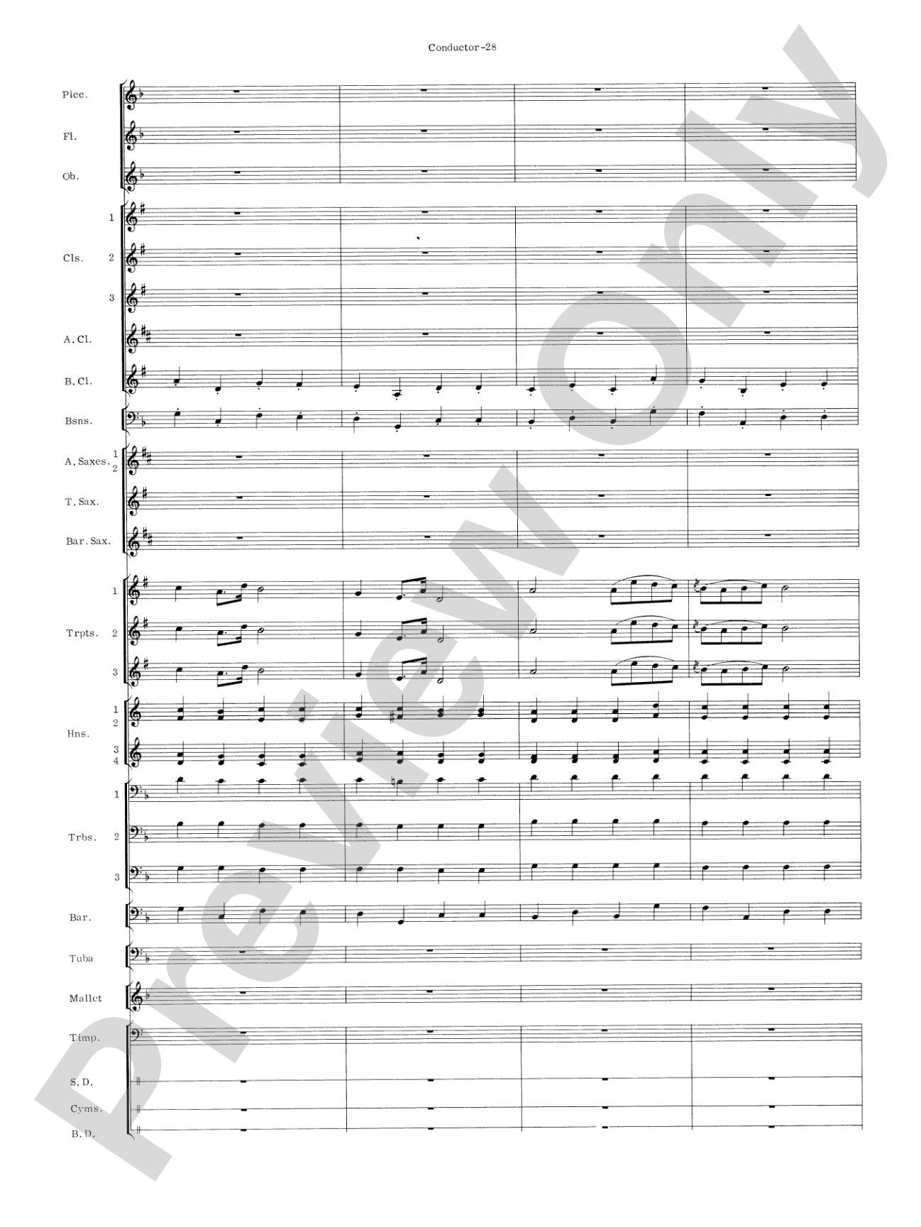 Carmen Suite: Concert Band Conductor Score & Parts