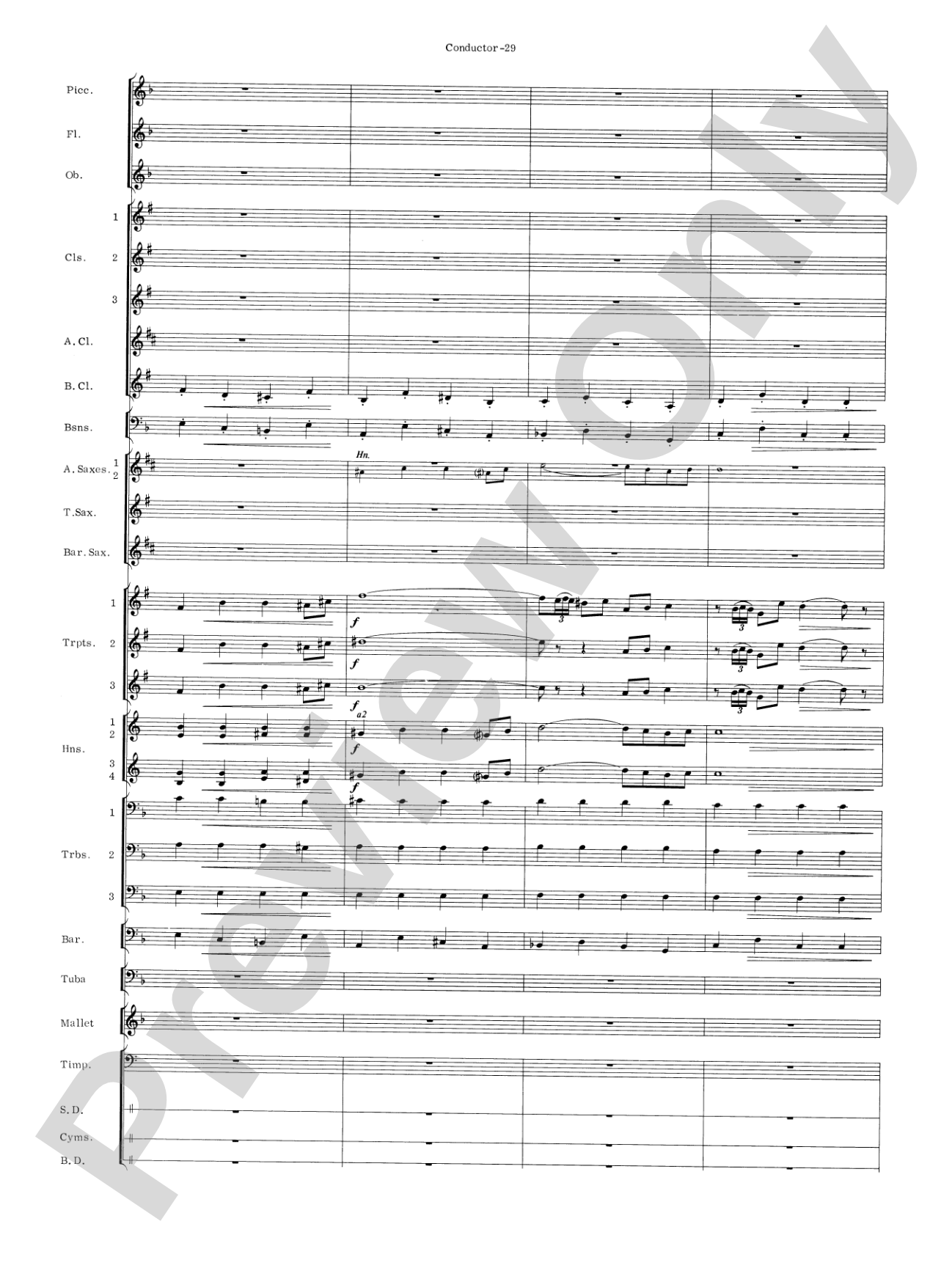 Carmen Suite: Concert Band Conductor Score & Parts