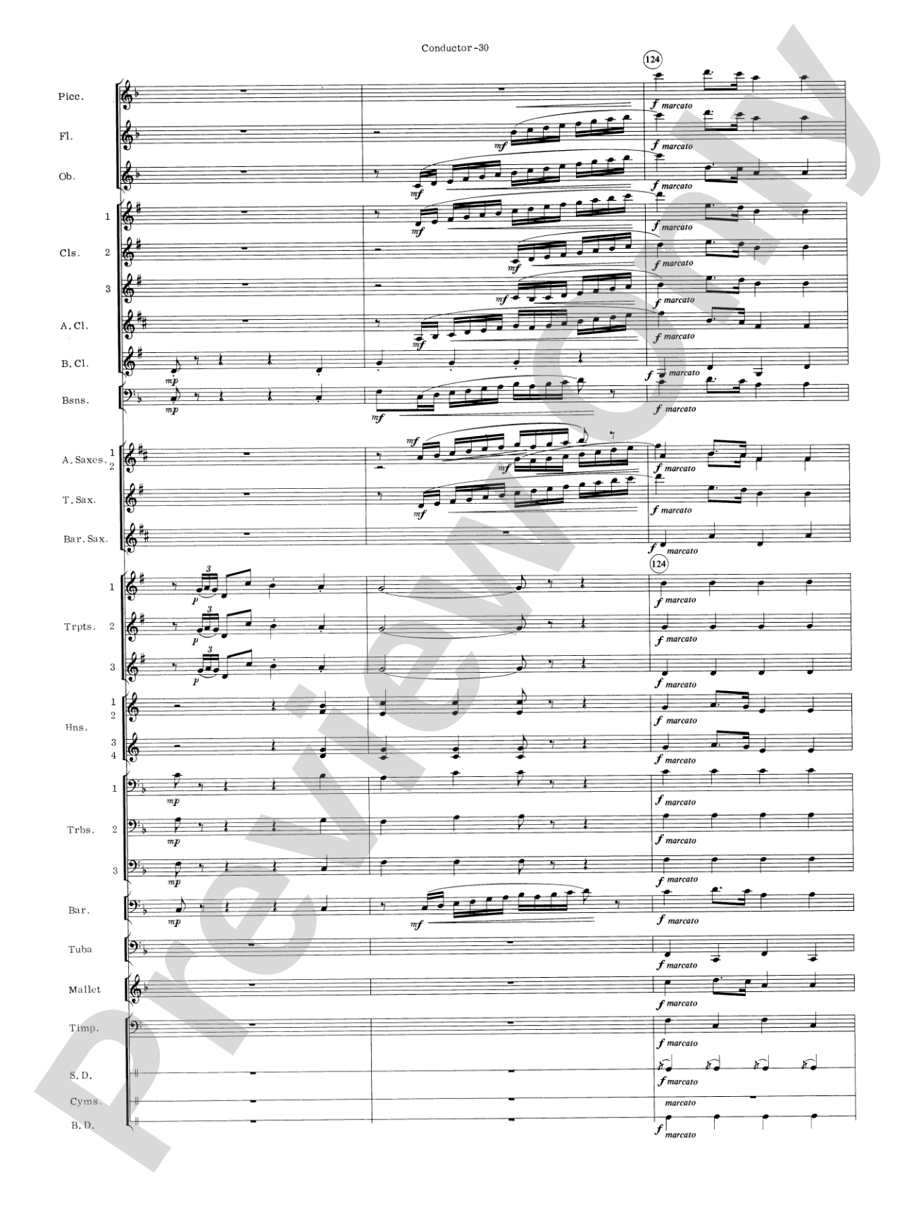 Carmen Suite: Concert Band Conductor Score & Parts