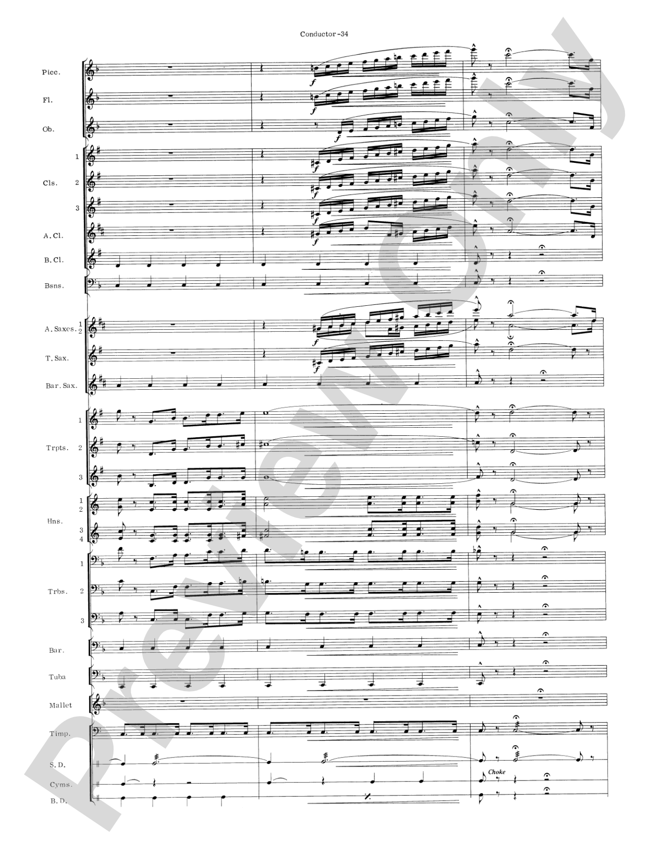 Carmen Suite: Concert Band Conductor Score & Parts