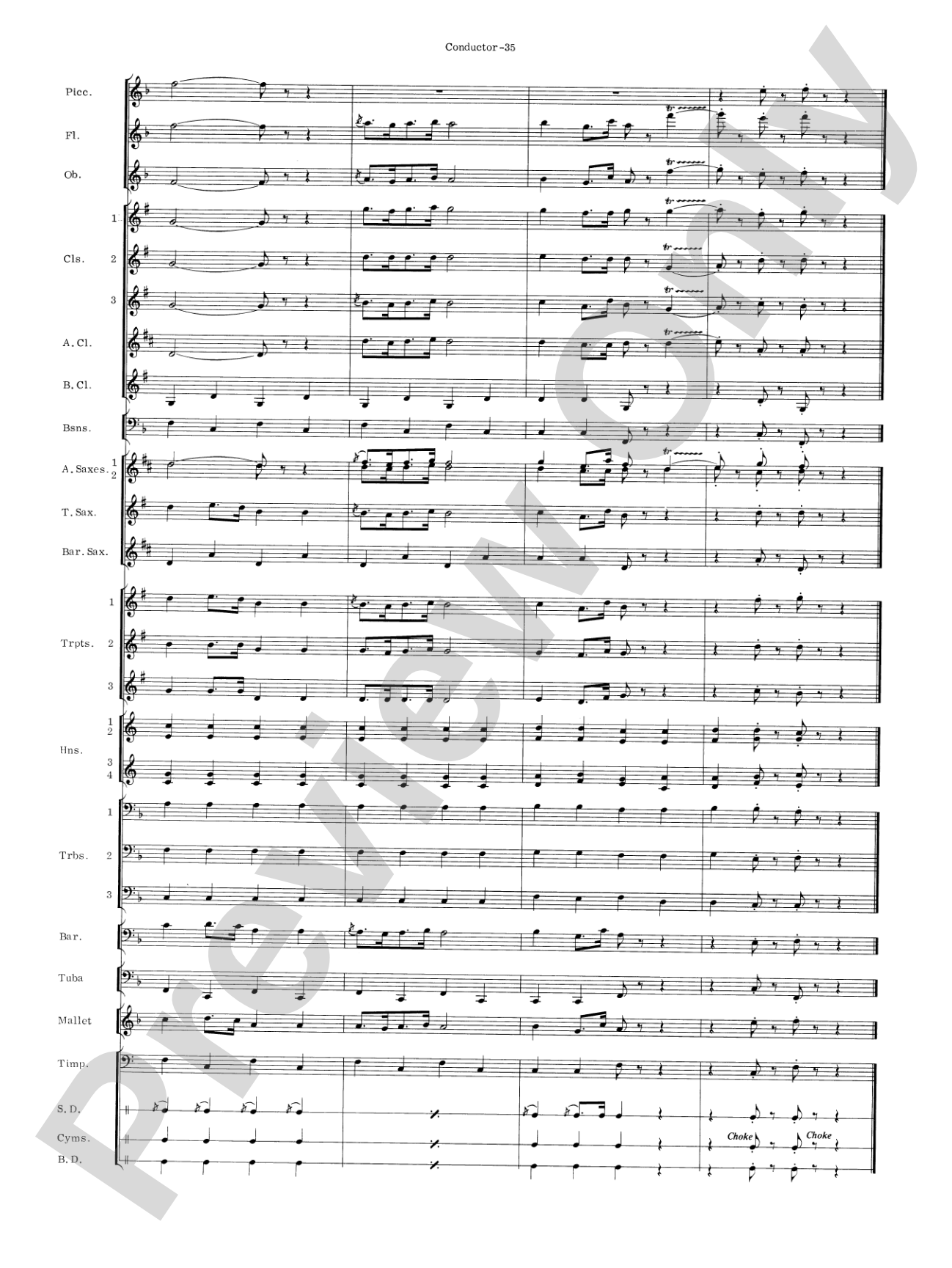 Carmen Suite: Concert Band Conductor Score & Parts