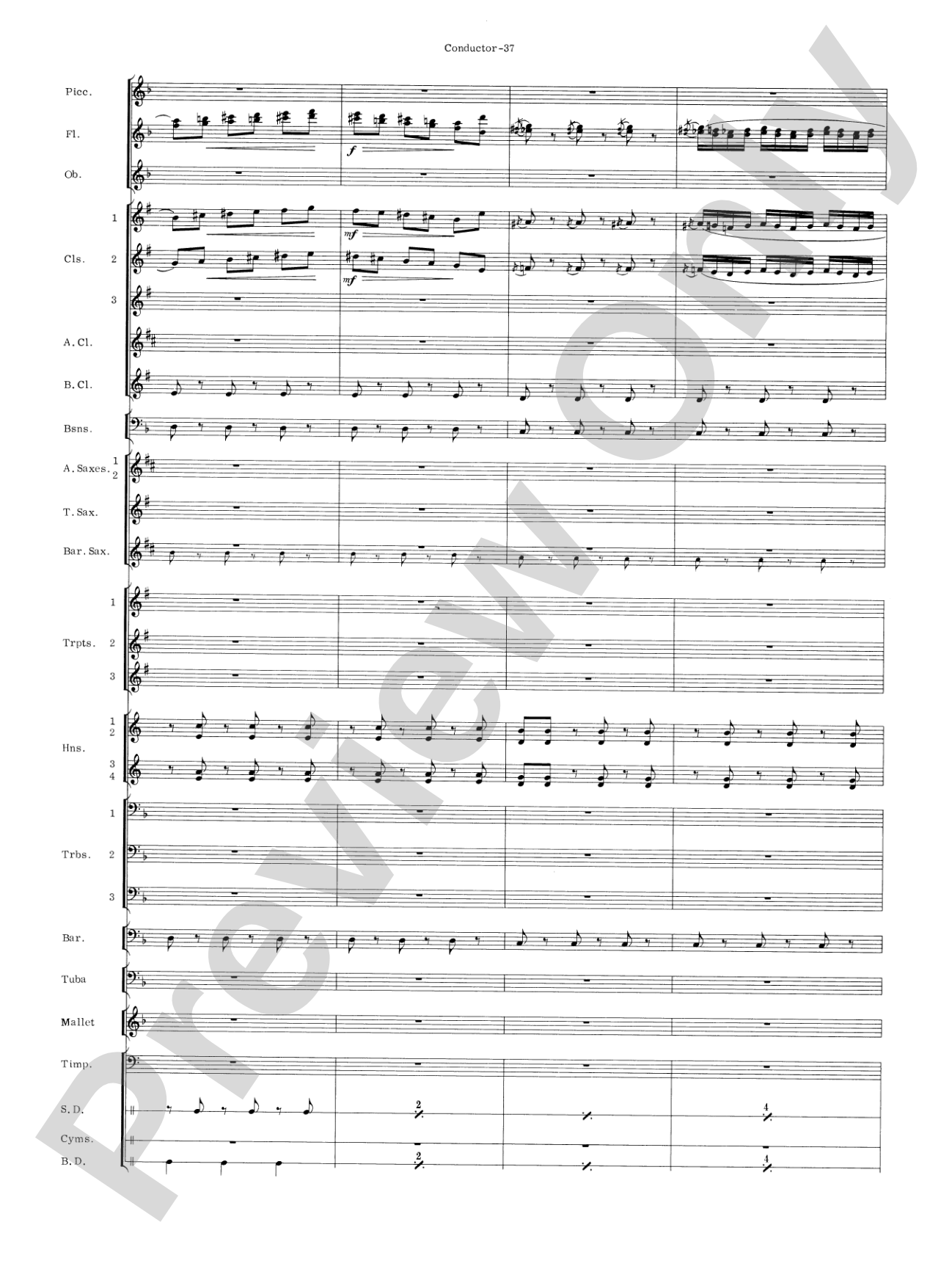 Carmen Suite: Concert Band Conductor Score & Parts